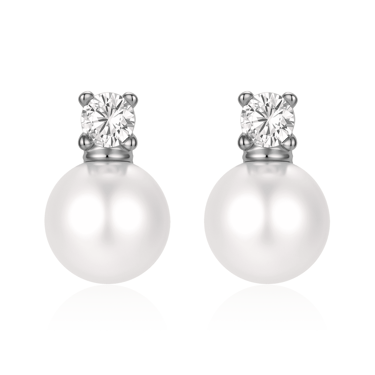 Zirconia Pearls Earrings