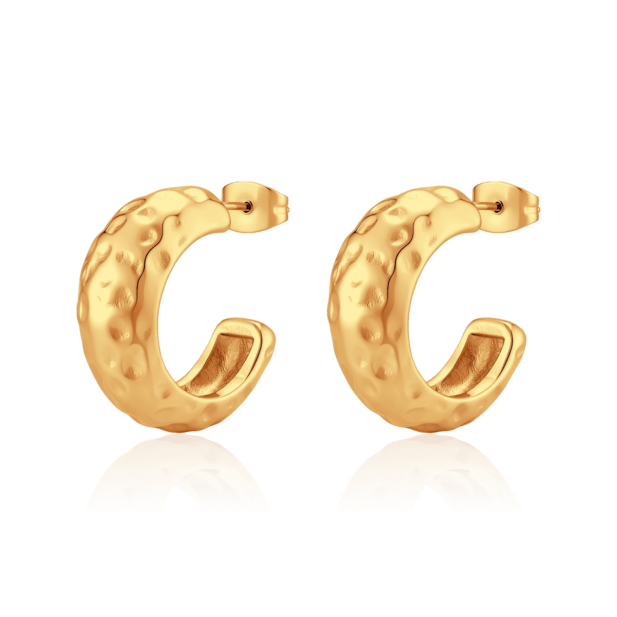 Half Ring Contoured Earrings