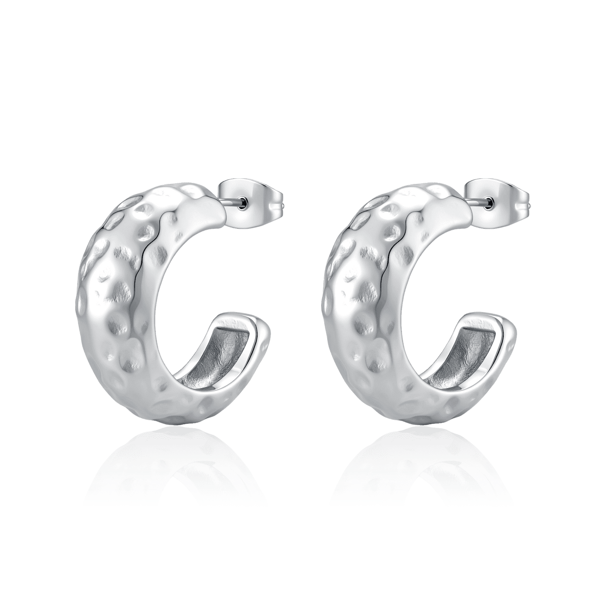 Half Ring Contoured Earrings