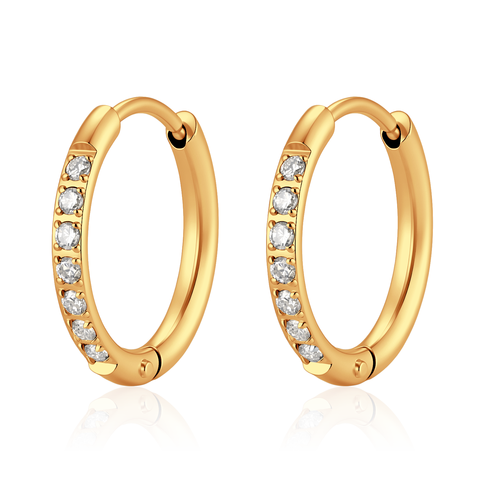 Shimmering Hoop Earrings