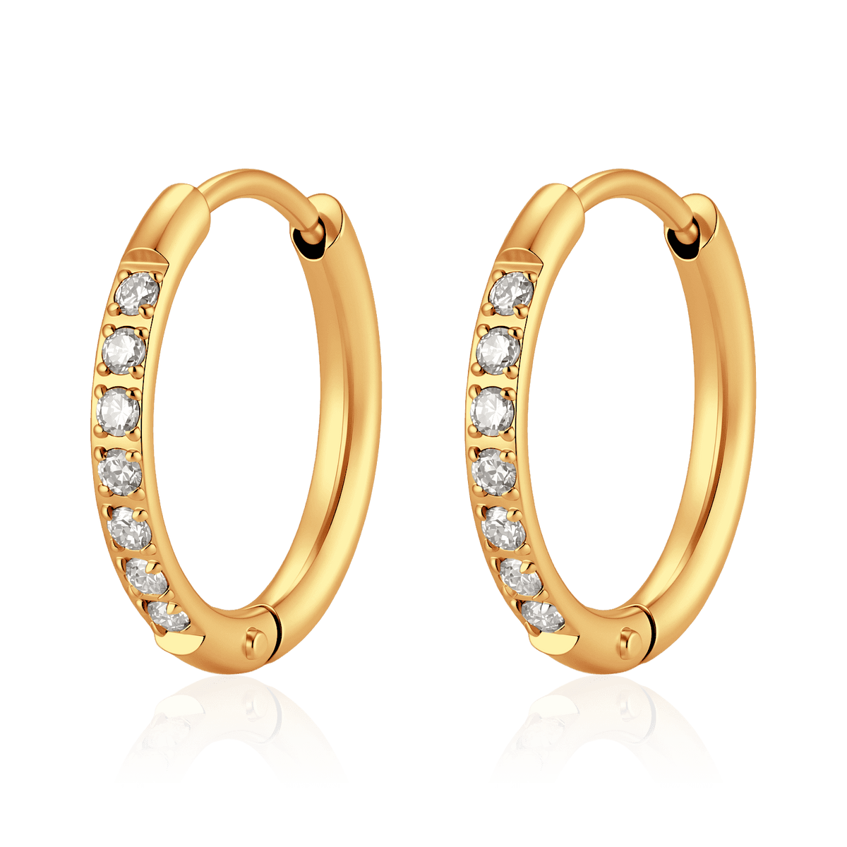 Shimmering Hoop Earrings