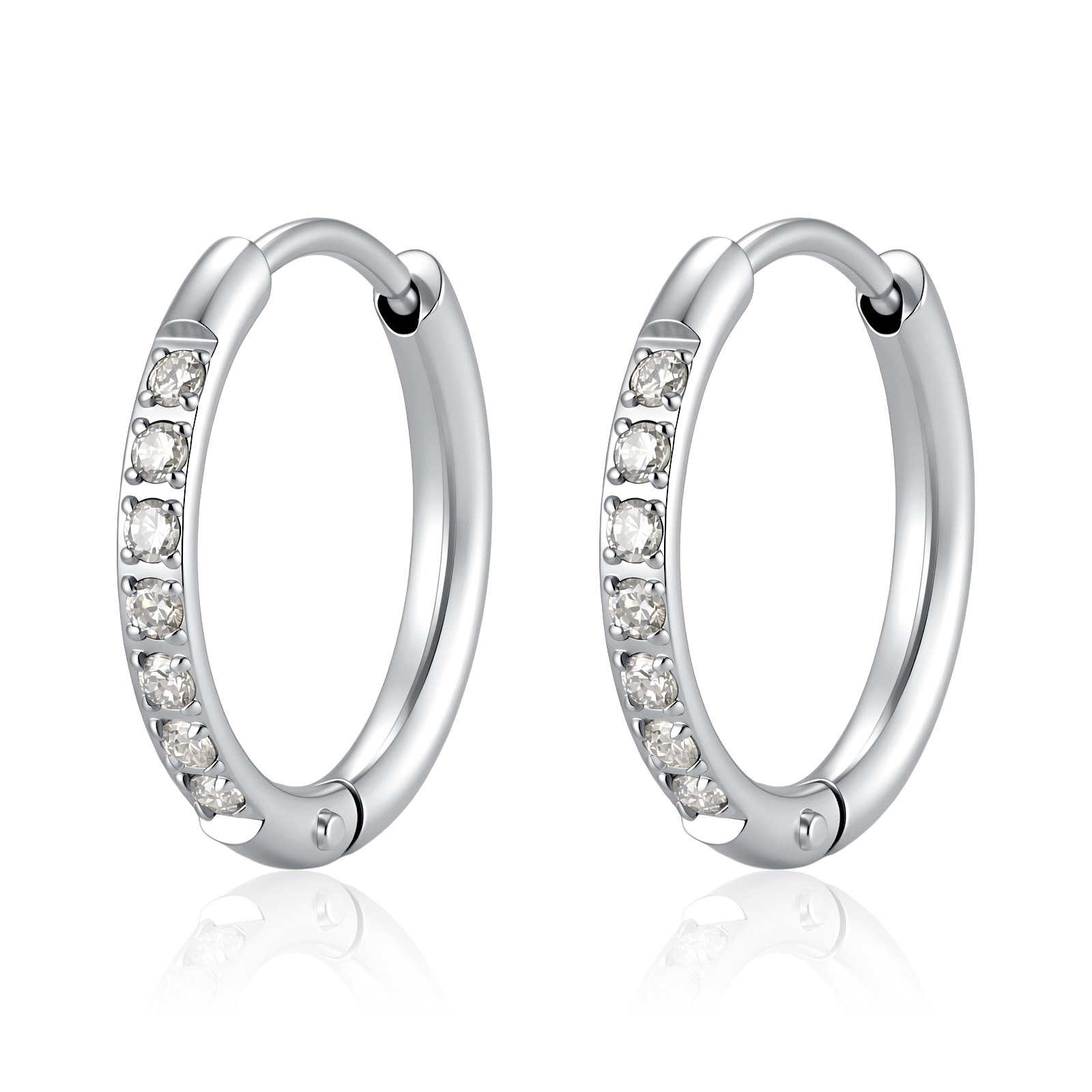 Shimmering Hoop Earrings