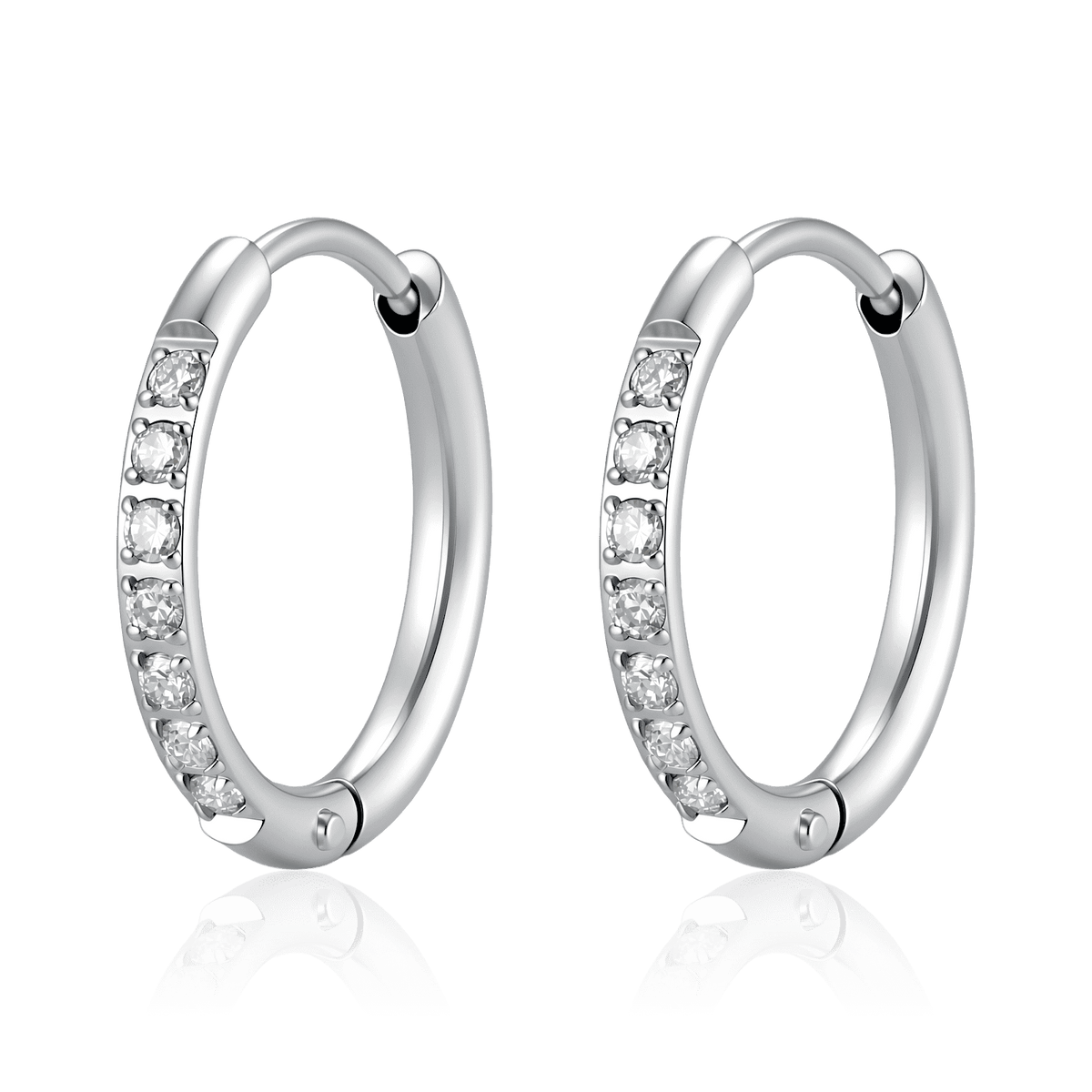 Shimmering Hoop Earrings