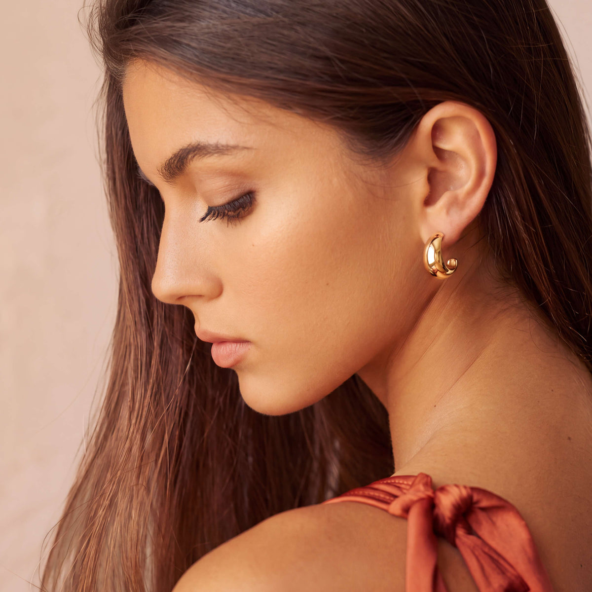 Half Ring Voluminous Earrings