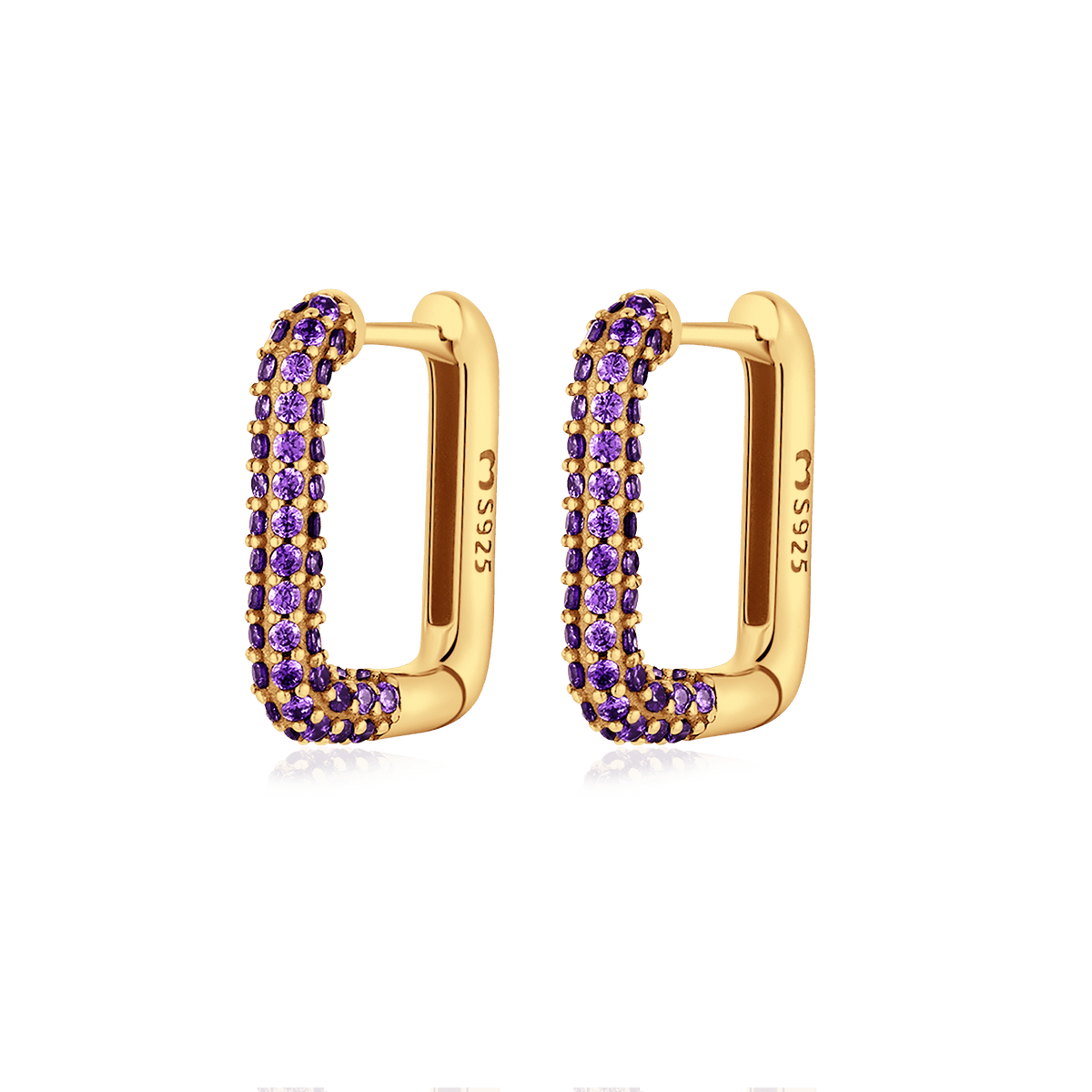 Bright Square Earrings - Milas Jewels Shop