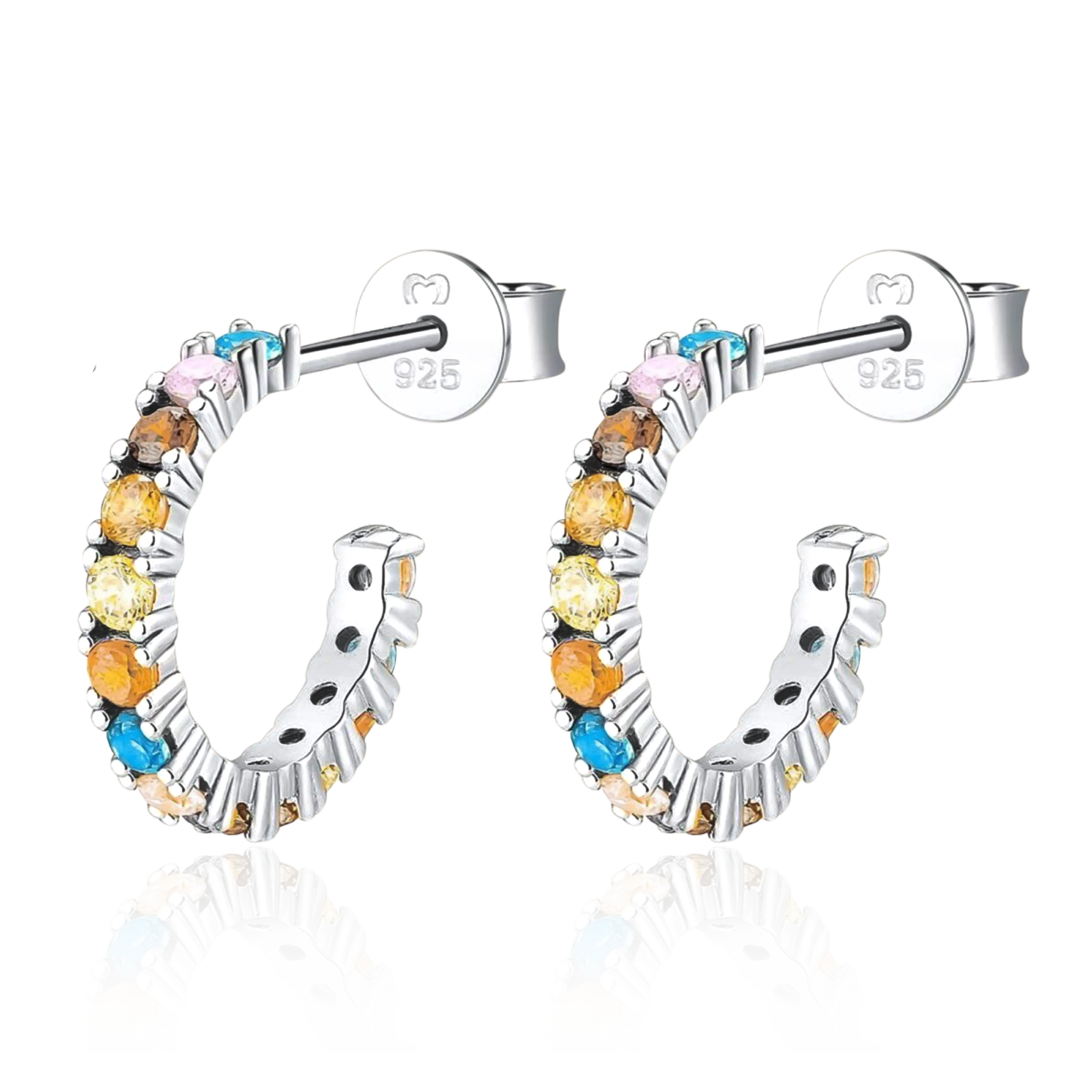 Half Ring Tropical Earrings - Milas Jewels Shop