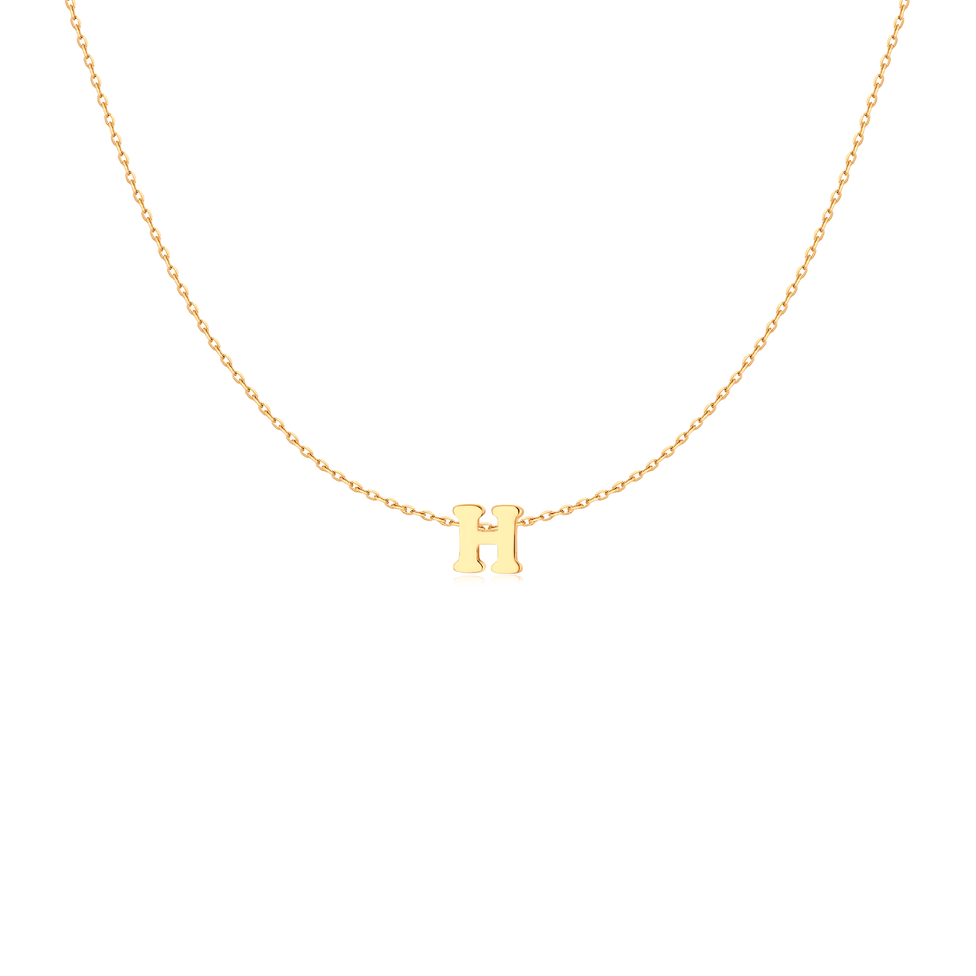 Capital Letter Necklace - Milas Jewels Shop