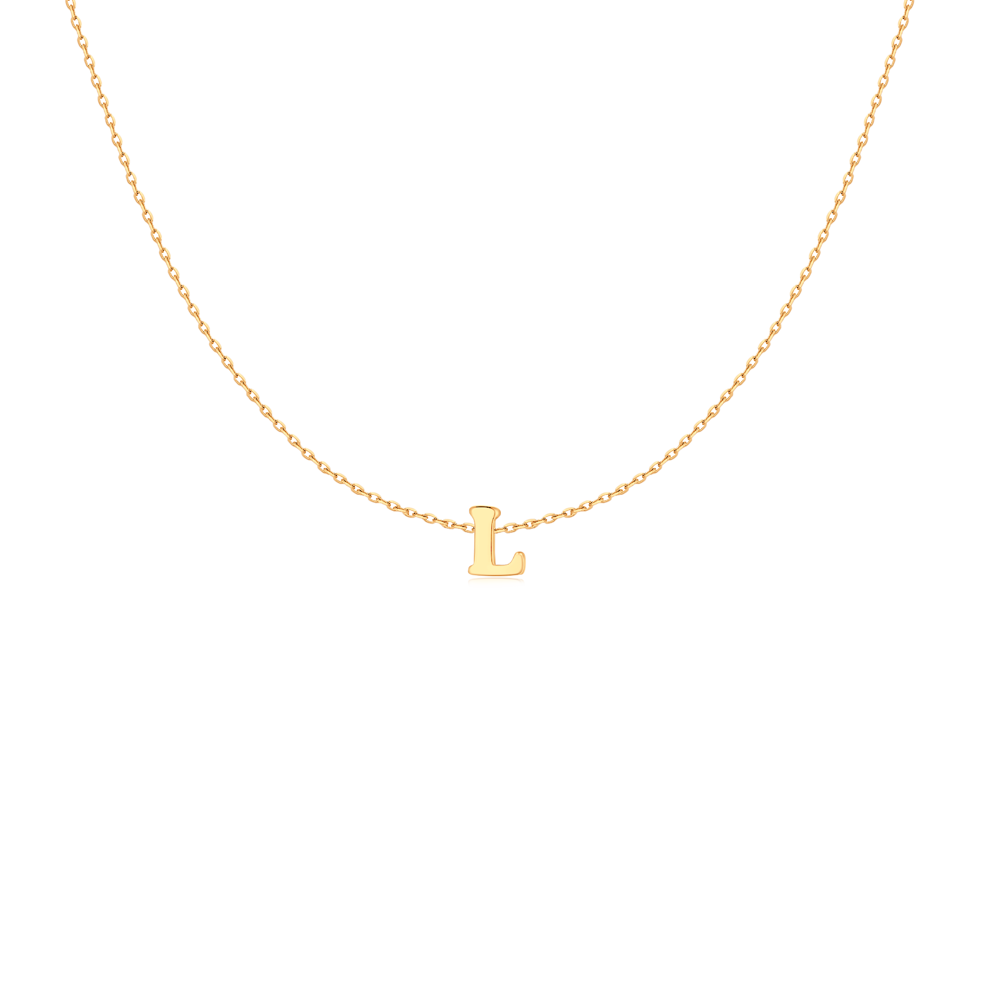 Capital Letter Necklace - Milas Jewels Shop