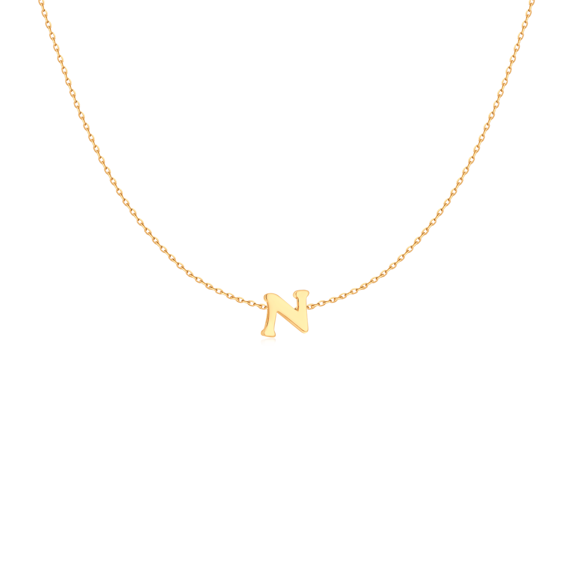 Capital Letter Necklace - Milas Jewels Shop