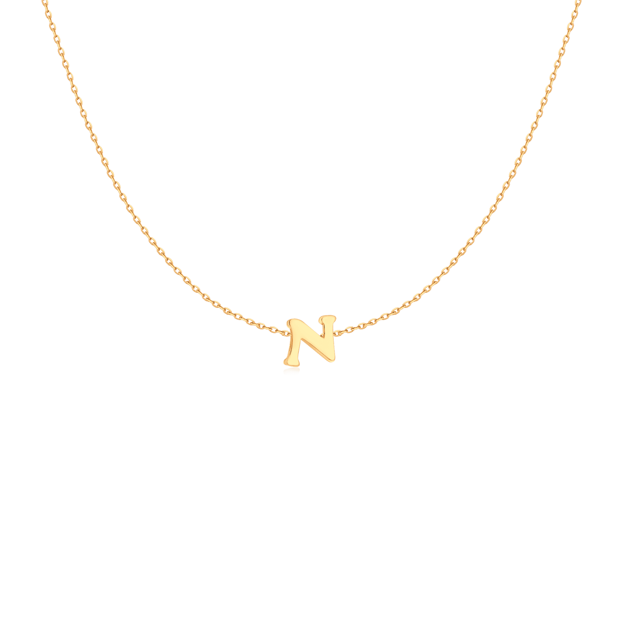 Capital Letter Necklace - Milas Jewels Shop