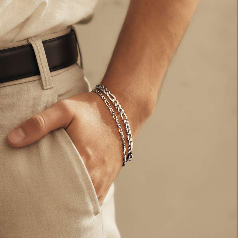 Titanium BRAVE Men's Bracelet - Milas Jewels Shop