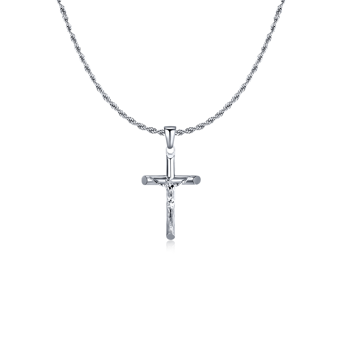 Jesus Christ Cross BRAVE Men's Necklace