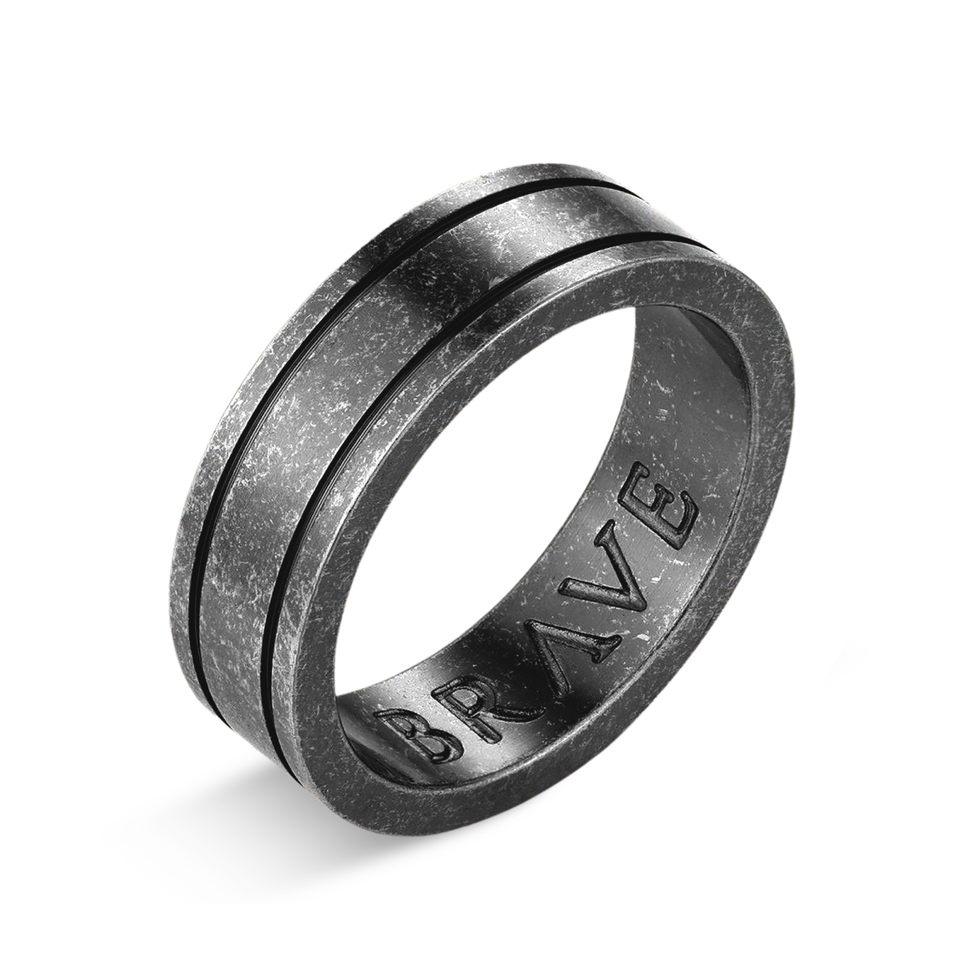 Basalt BRAVE Men's Ring - Milas Jewels Shop
