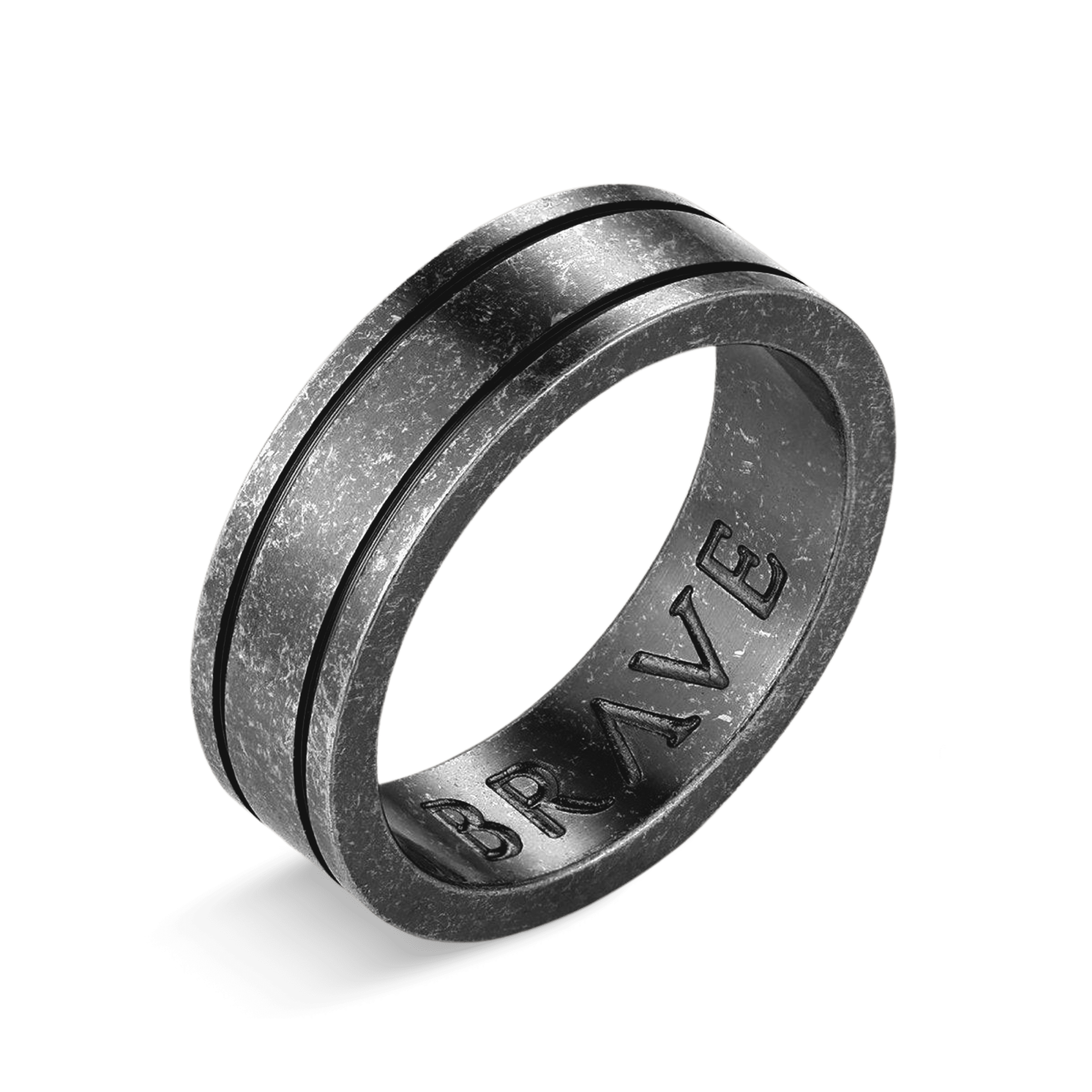 Basalt BRAVE Men's Ring - Milas Jewels Shop