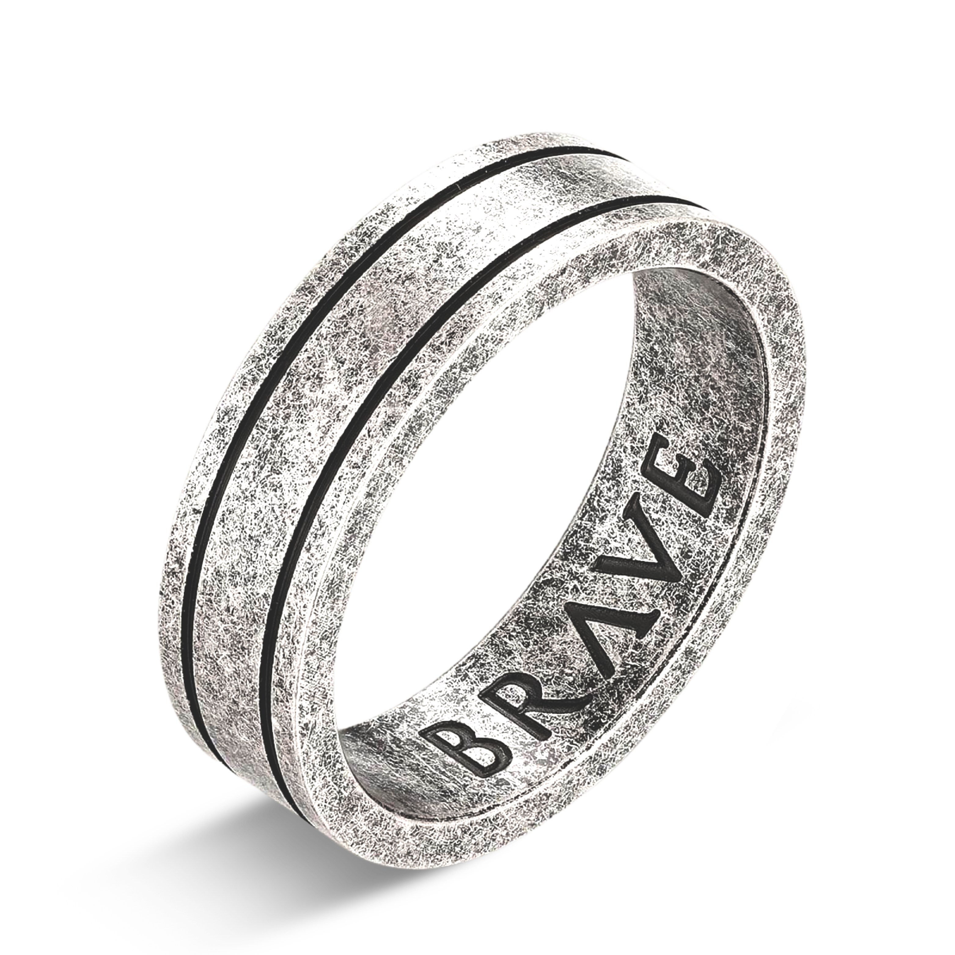 Basalt BRAVE Men's Ring - Milas Jewels Shop