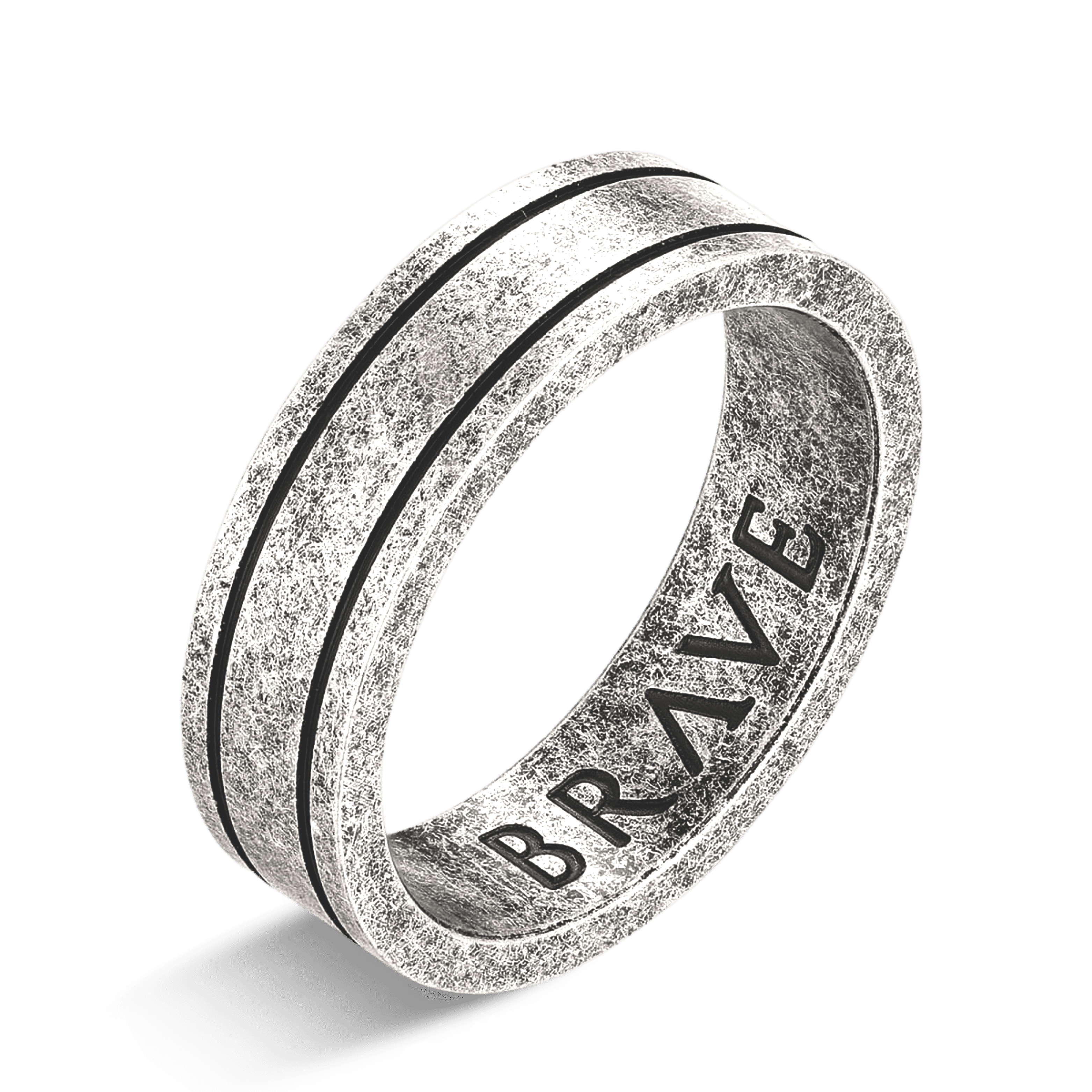 Basalt BRAVE Men's Ring - Milas Jewels Shop