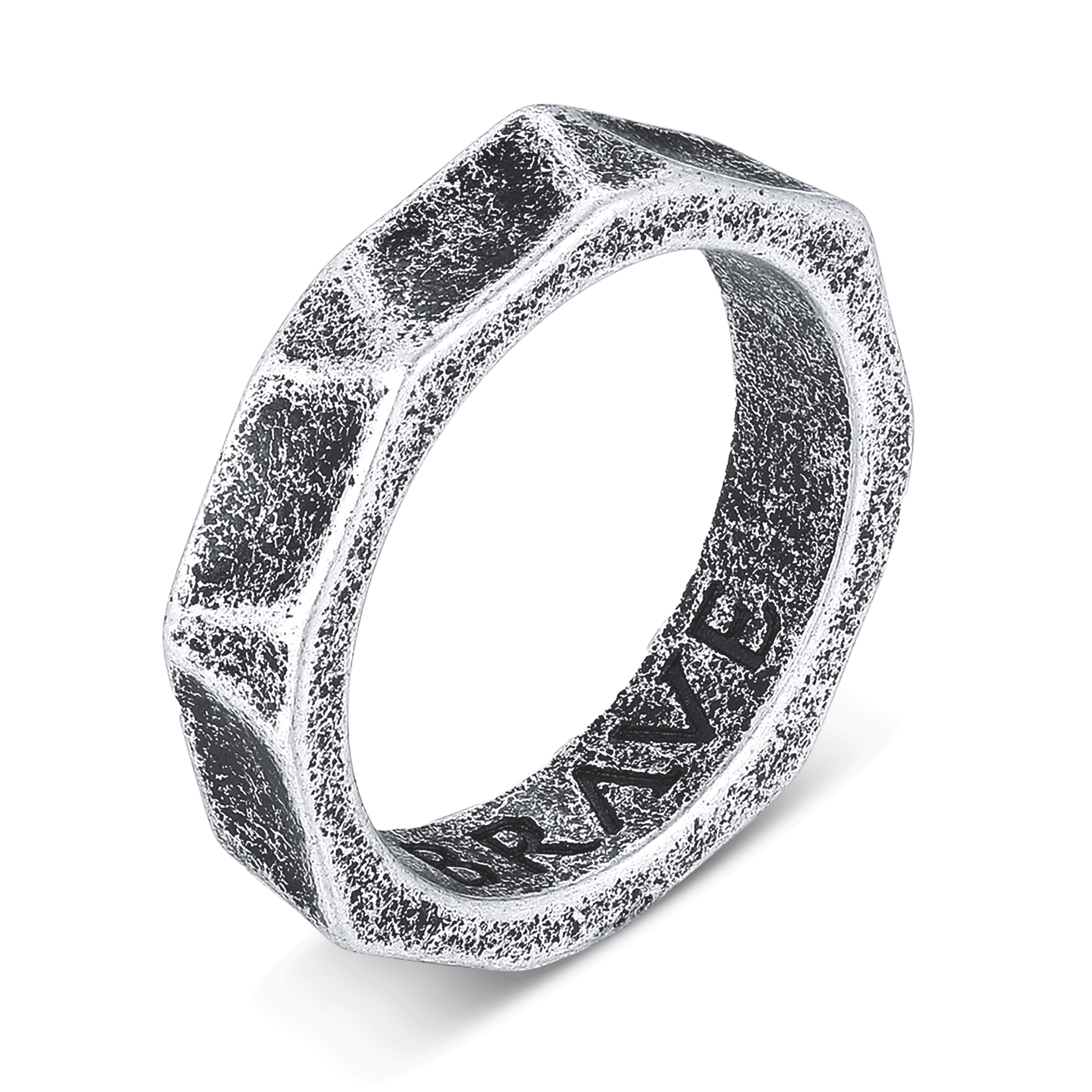 Chrome BRAVE Men's Ring - Milas Jewels Shop