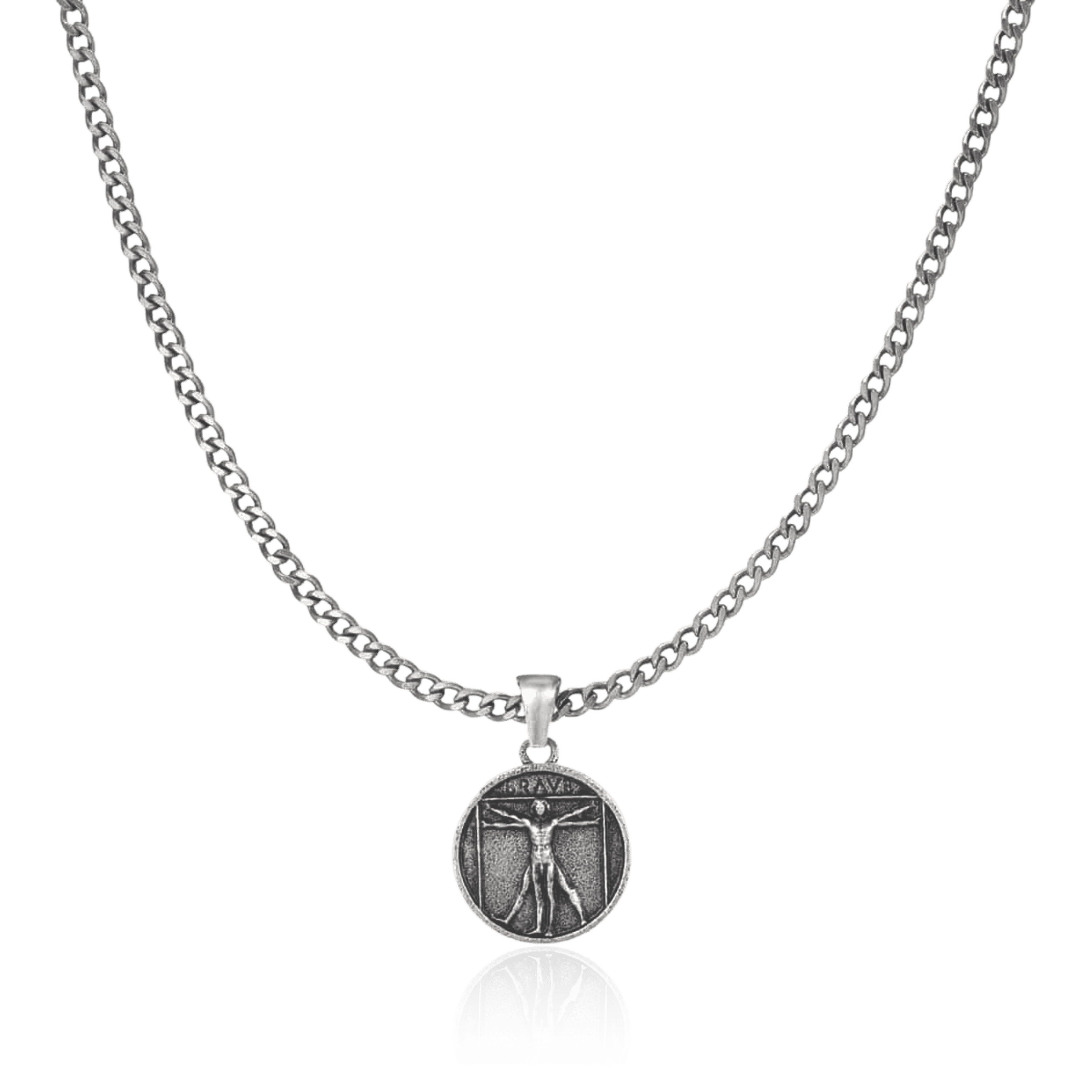 Vitruvius BRAVE Men's Necklace - Milas Jewels Shop