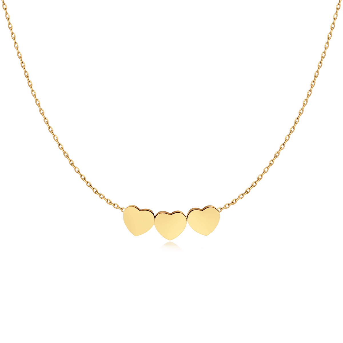 Hearts - 3 Times Love Necklace - Milas Jewels Shop
