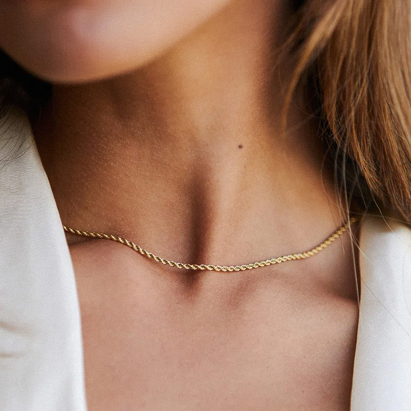 Lace Thin Necklace - Milas Jewels Shop