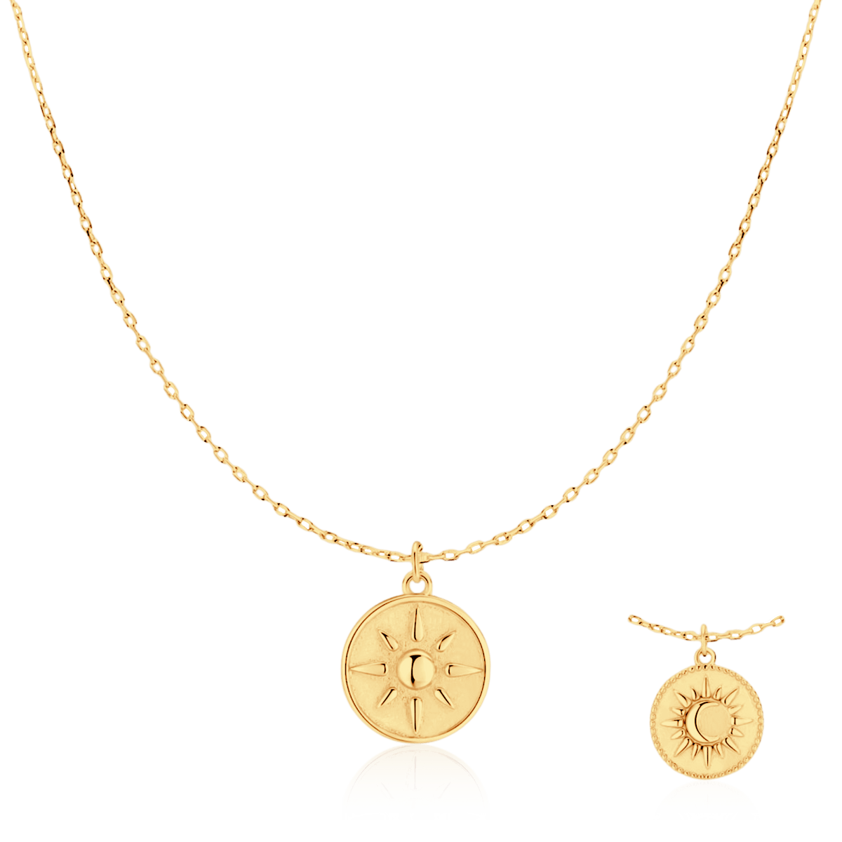 Moon and Sun Necklace - Milas Jewels Shop