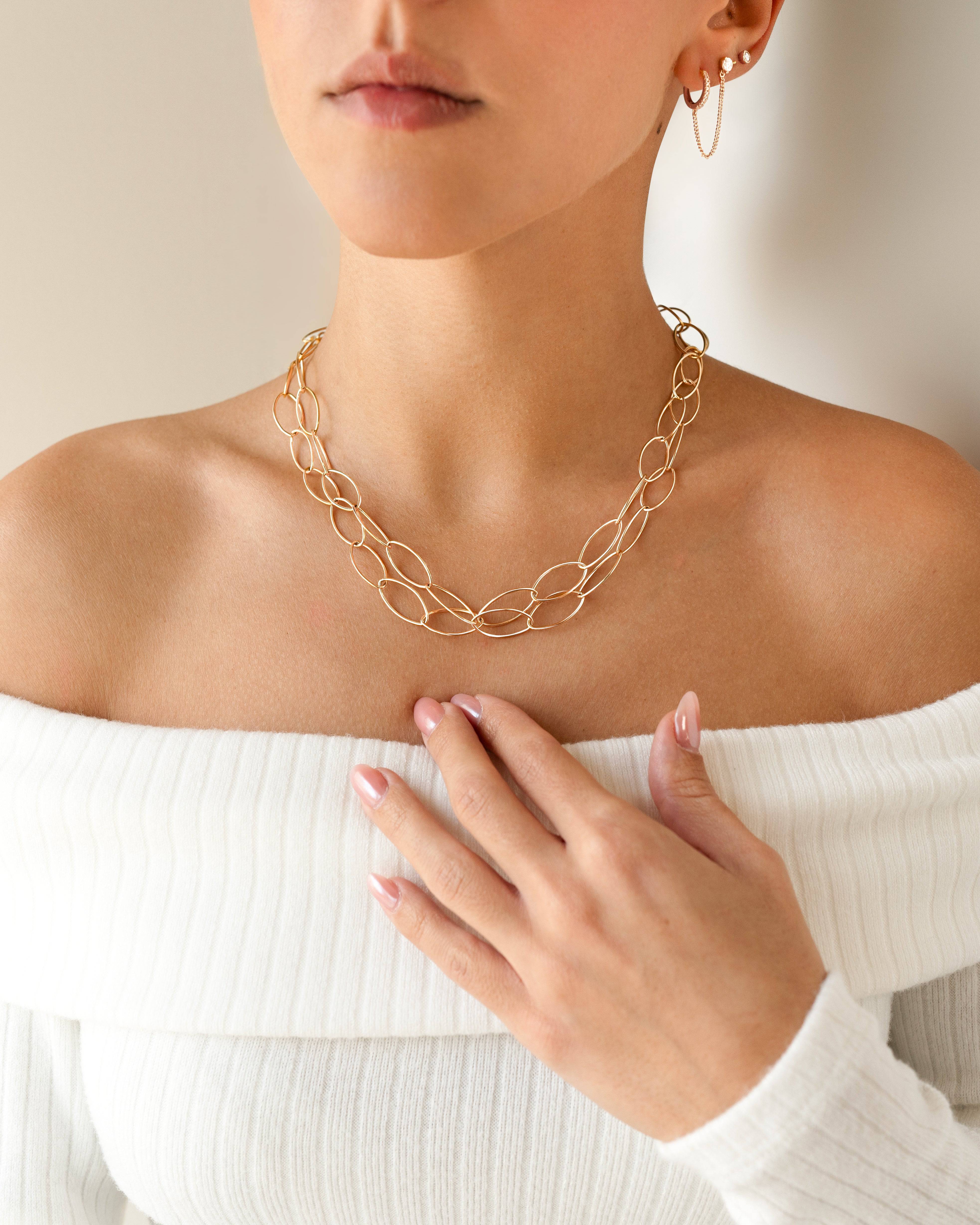 Ovals Necklace - Milas Jewels Shop