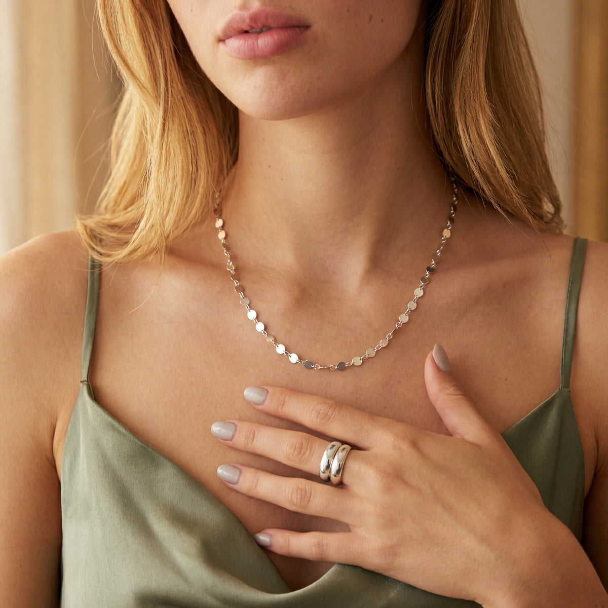 Flat Circles Necklace
