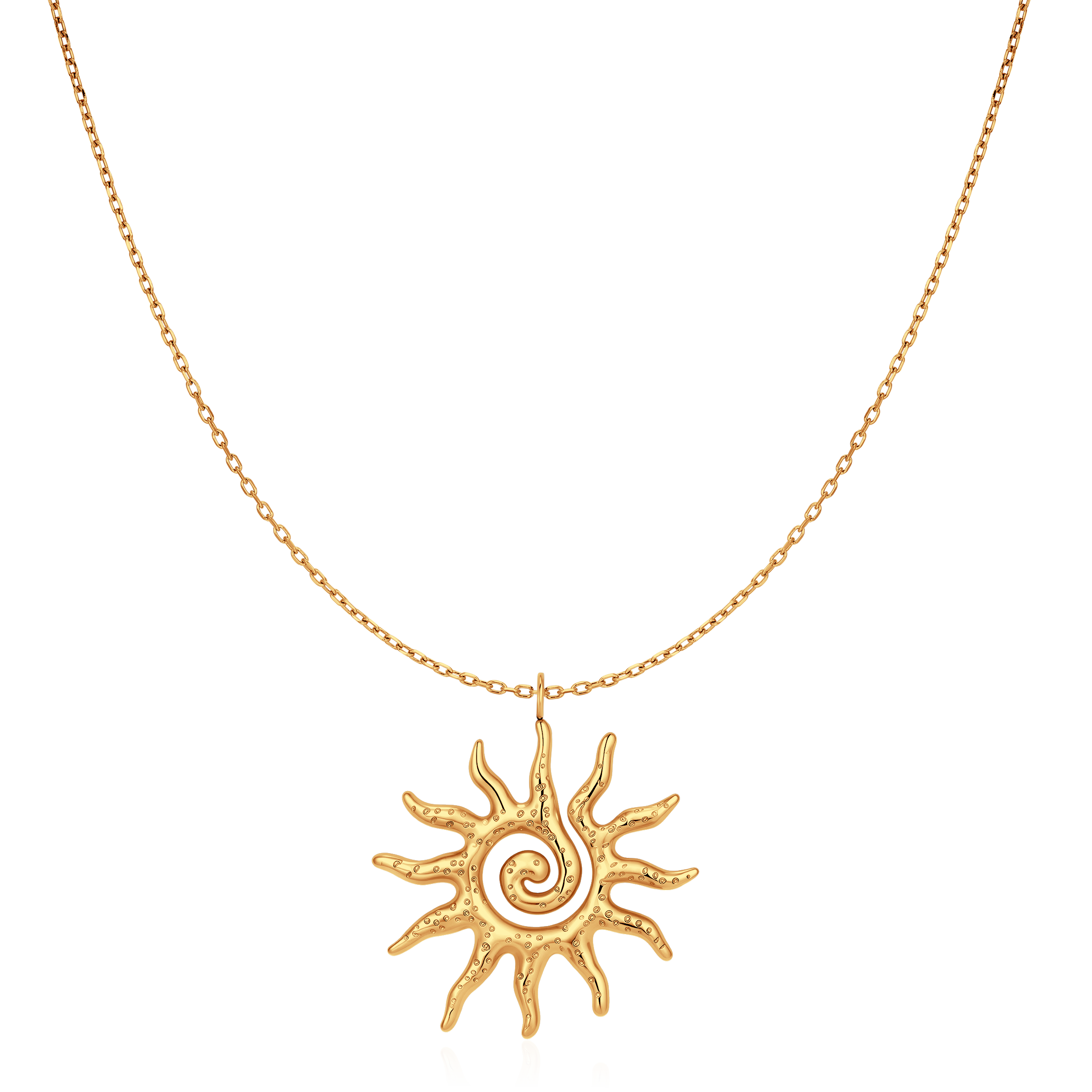 Spiral Sun Necklace