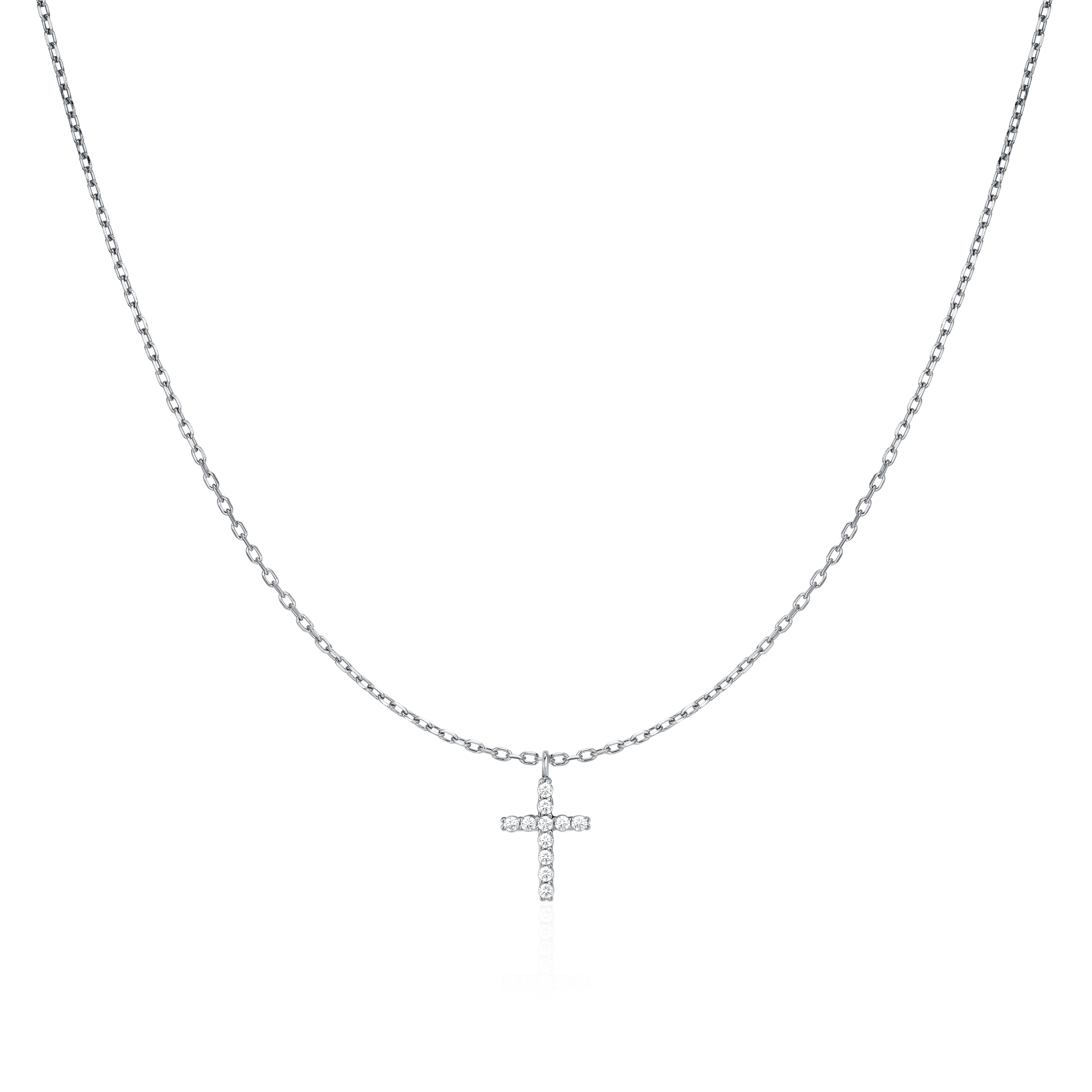 Zircon Cross Necklace
