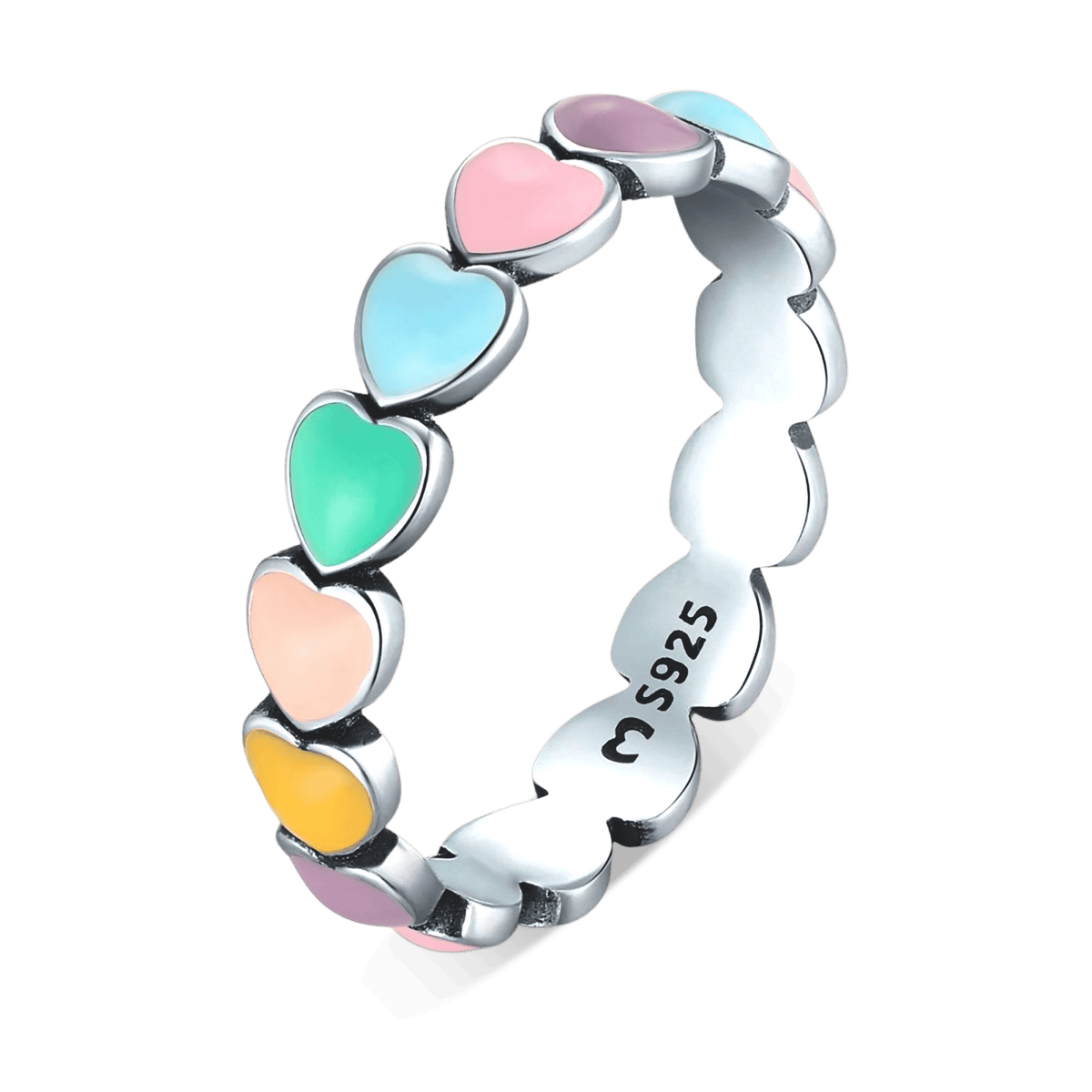 Colorful Hearts Ring - Milas Jewels Shop