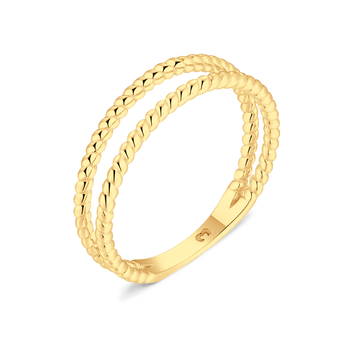 Twisted Lines Ring
