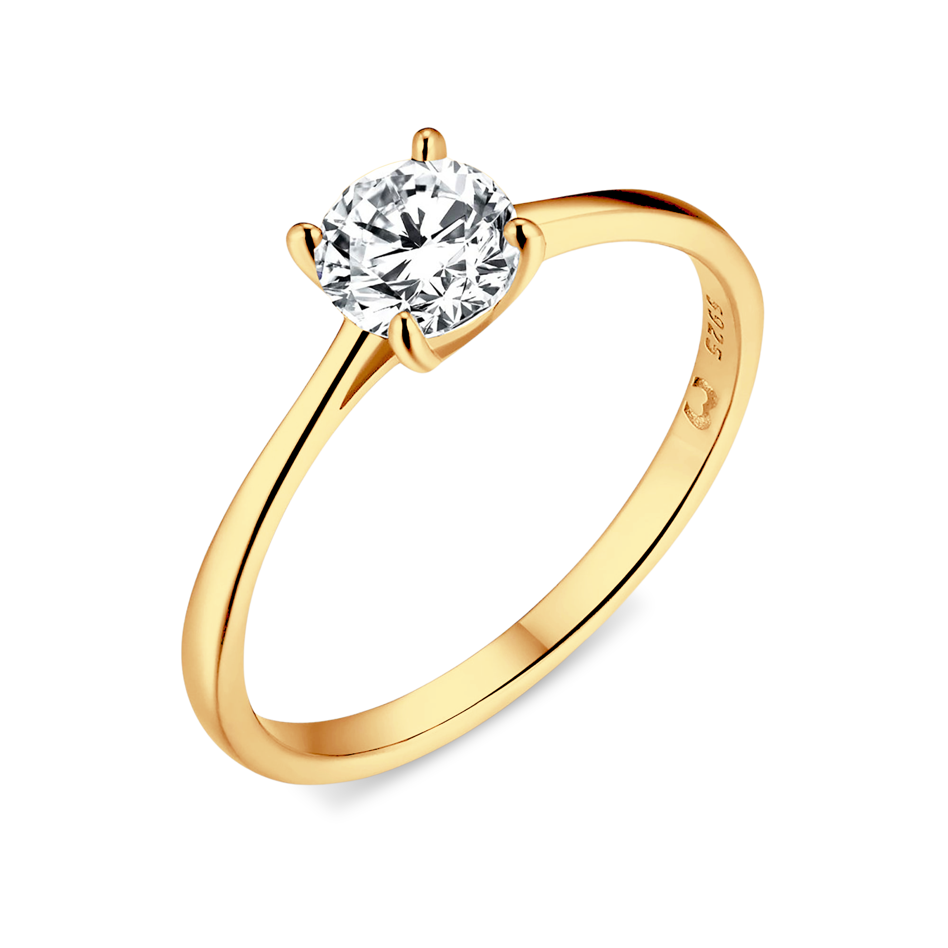 Round Zirconia Ring - Milas Jewels Shop