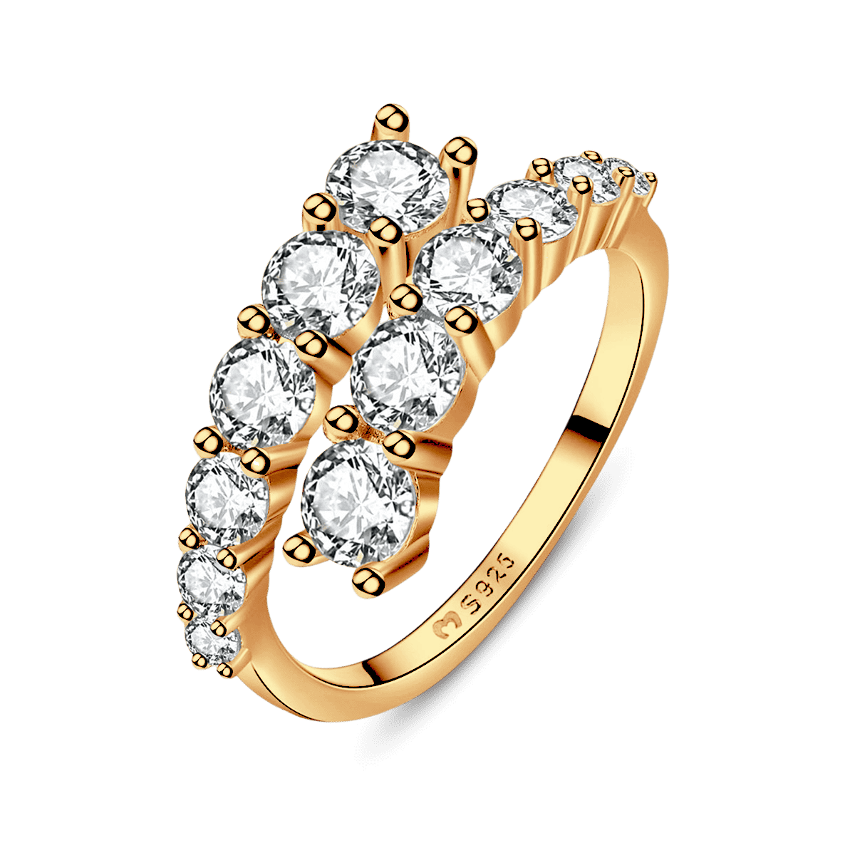 Curly Zirconia Ring - Milas Jewels Shop