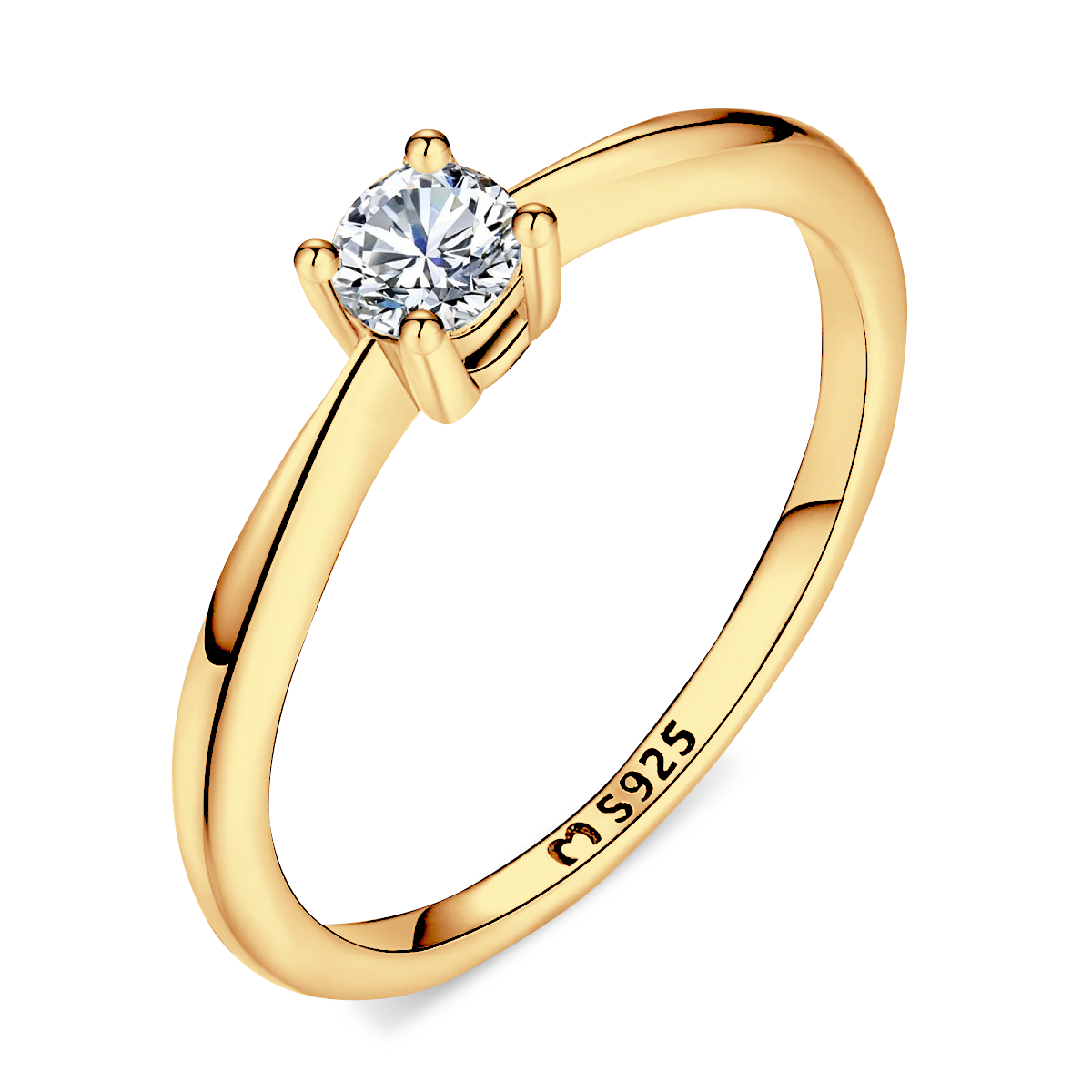Solitaire Zirconia Ring - Milas Jewels Shop