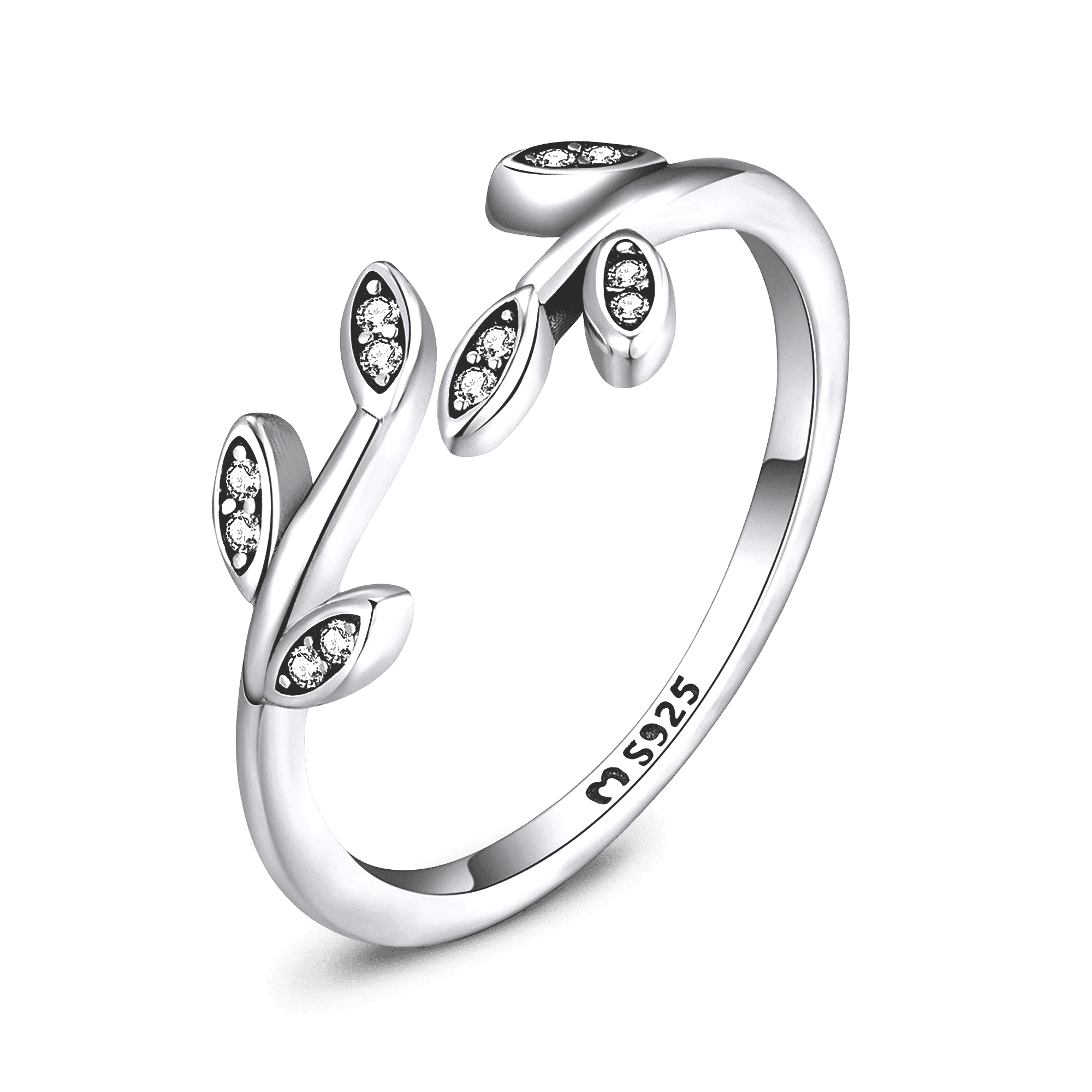 Shiny Leaves Ring - Milas Jewels Shop