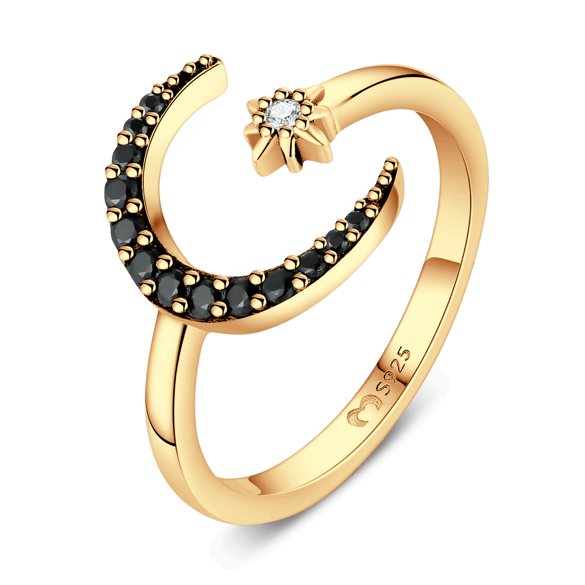 Crescent Moon Ring - Milas Jewels Shop