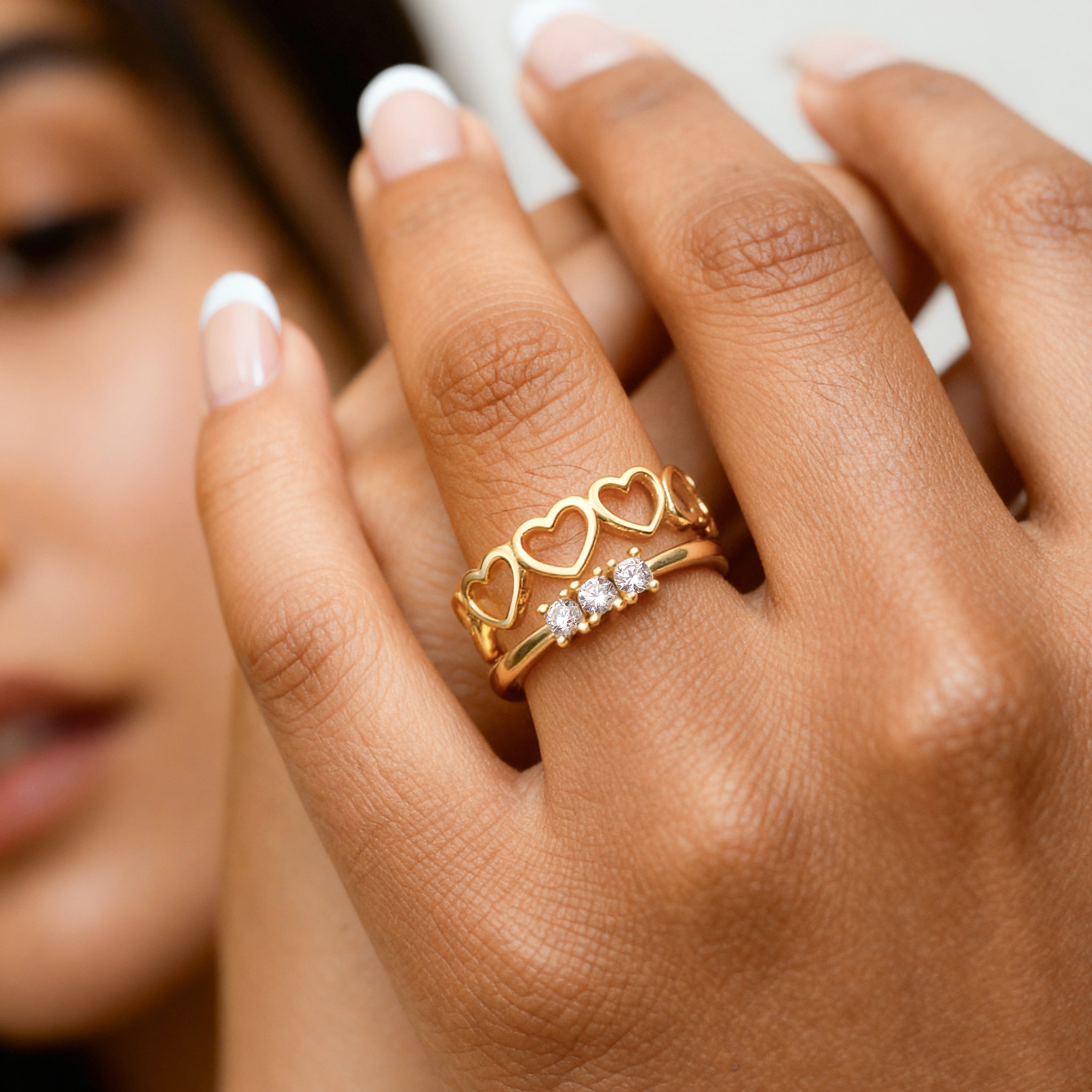 Three Luminous Ones Ring - Milas Jewels Shop