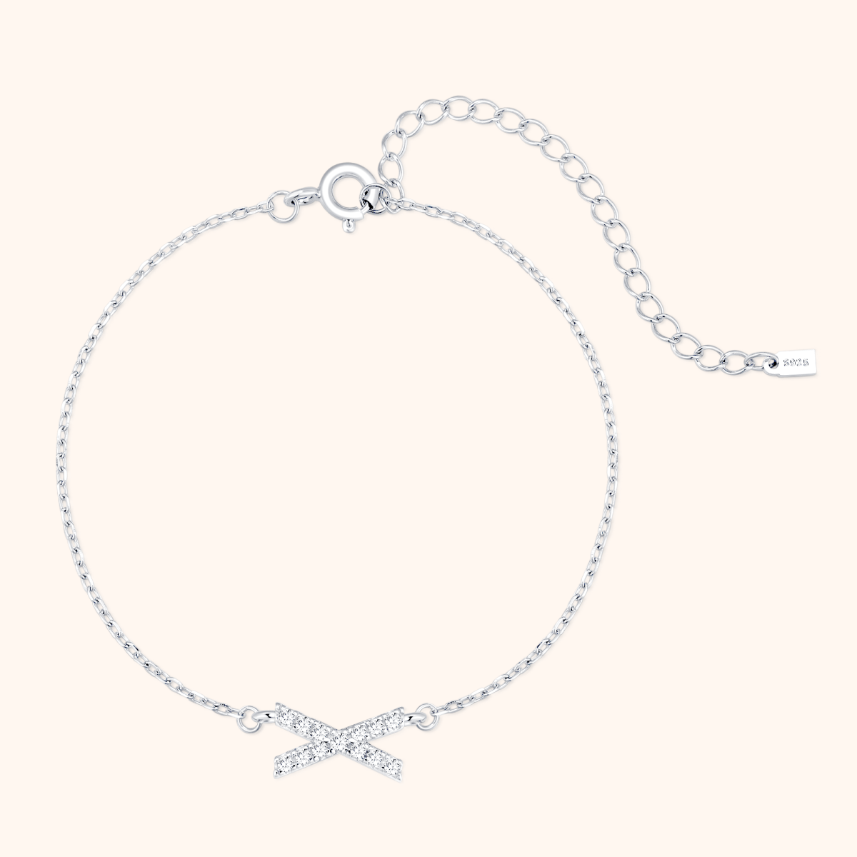 Alpha Letter Glitter Bracelet - Milas Jewels Shop