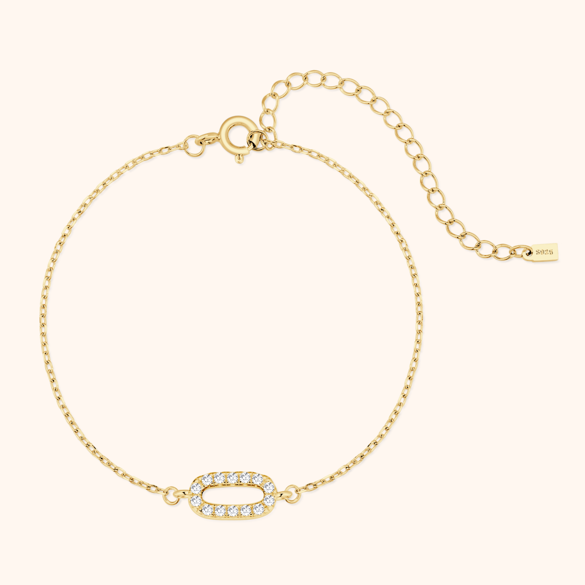 Alpha Letter Glitter Bracelet - Milas Jewels Shop