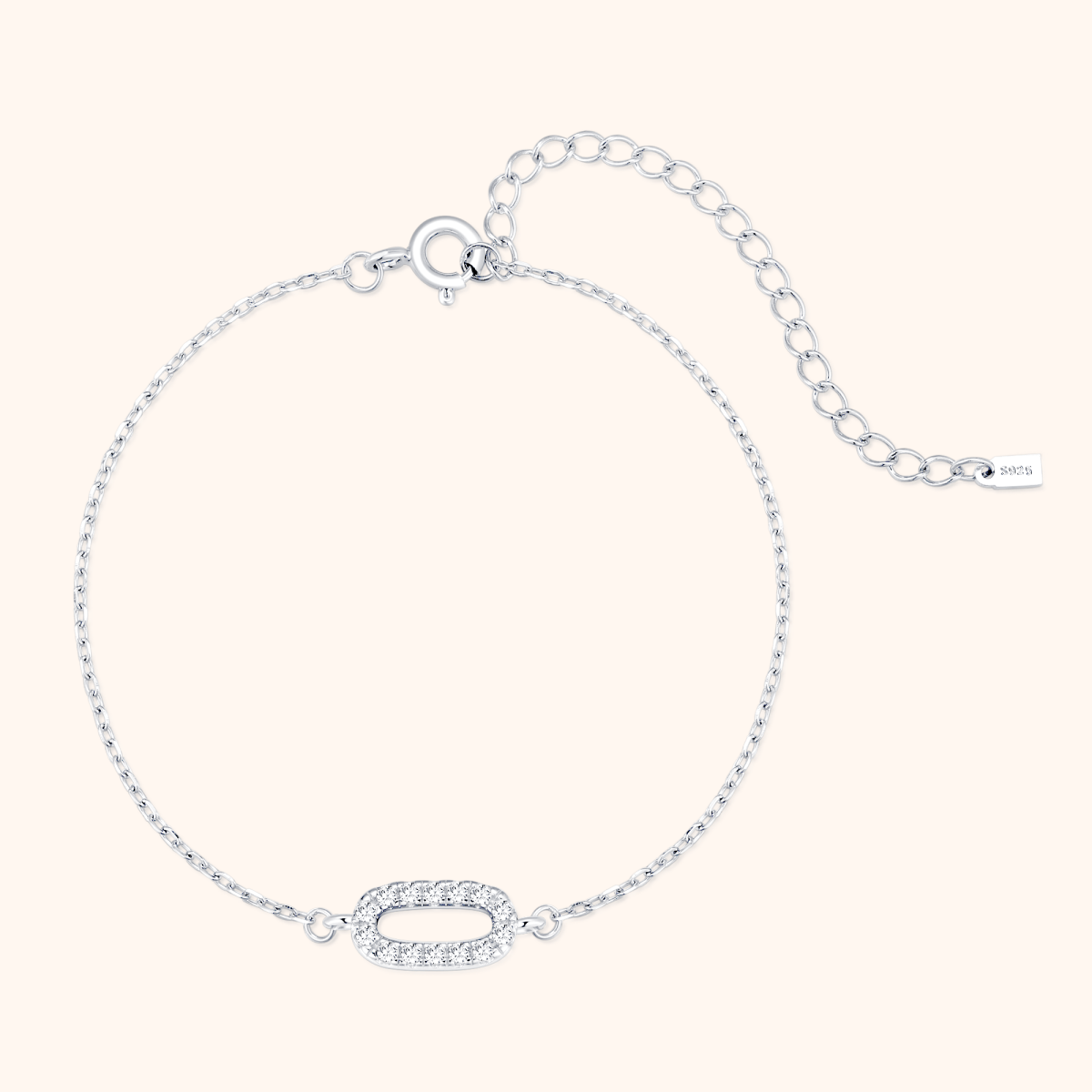 Alpha Letter Glitter Bracelet - Milas Jewels Shop