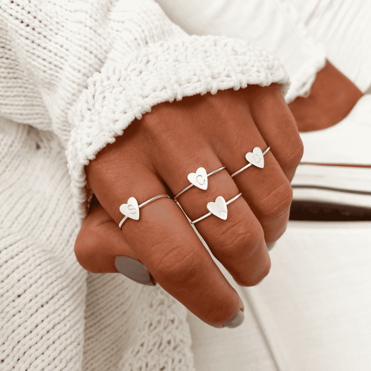 "Initial" Ring - Milas Jewels Shop