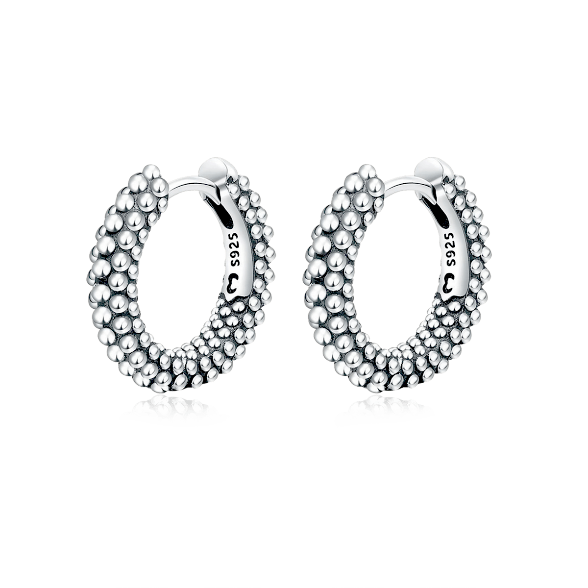 Ball Ring Hoops Earrings - Milas Jewels Shop