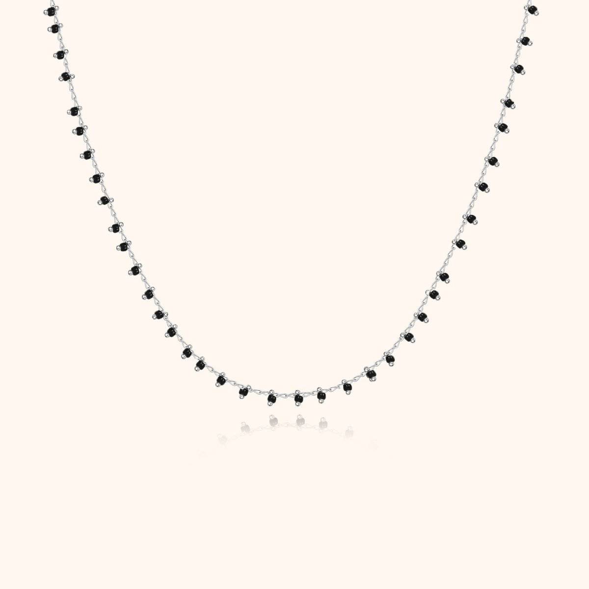 "Black Balls" Necklace - Milas Jewels Shop