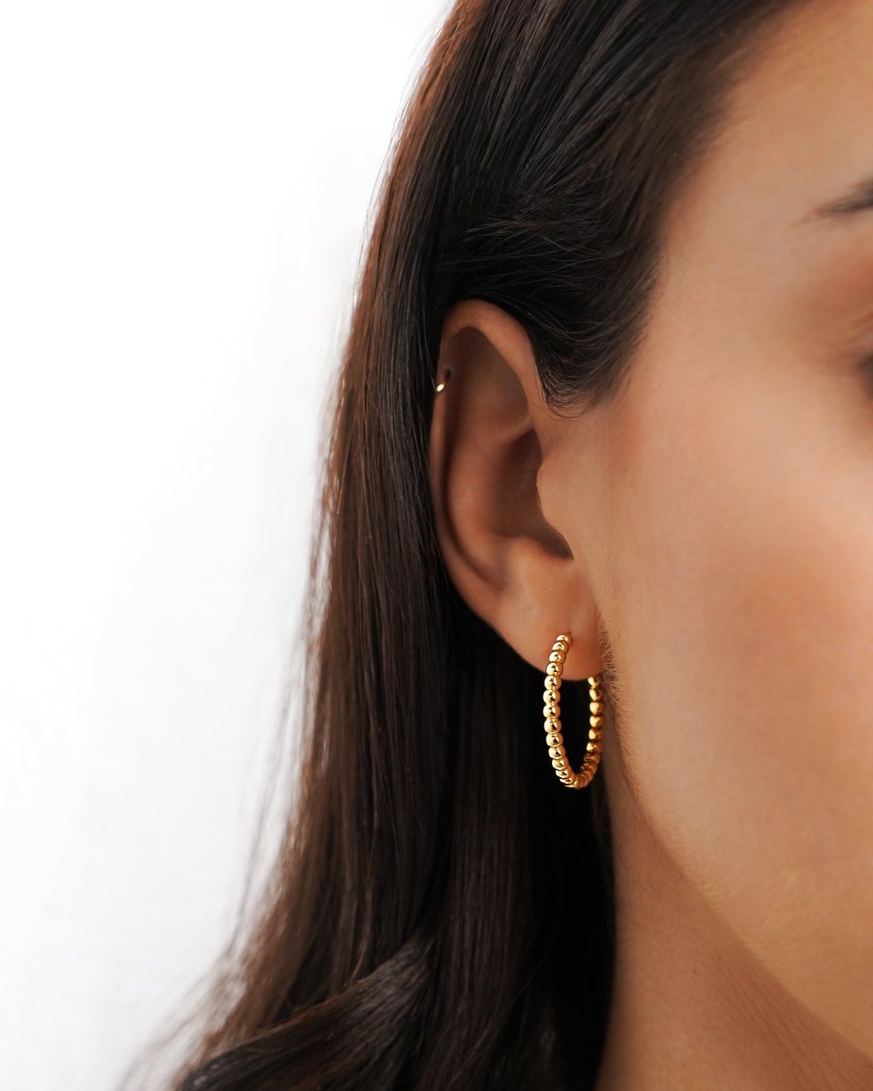 Bubbles Hoop Earrings - Milas Jewels Shop