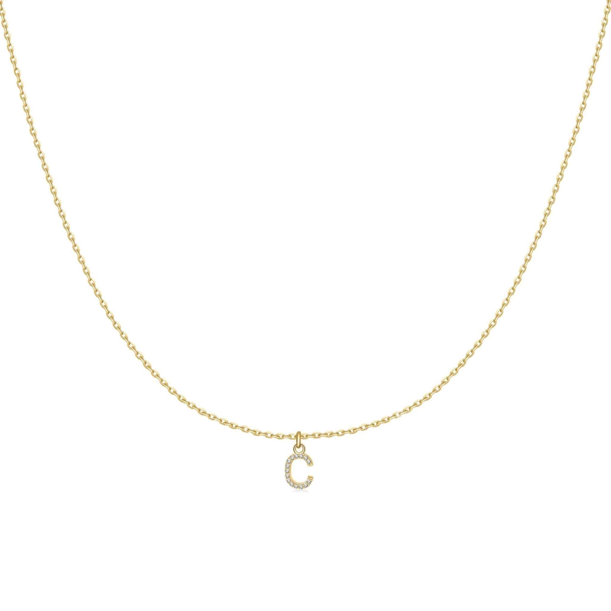"Little Initial" Necklace - Milas Jewels Shop