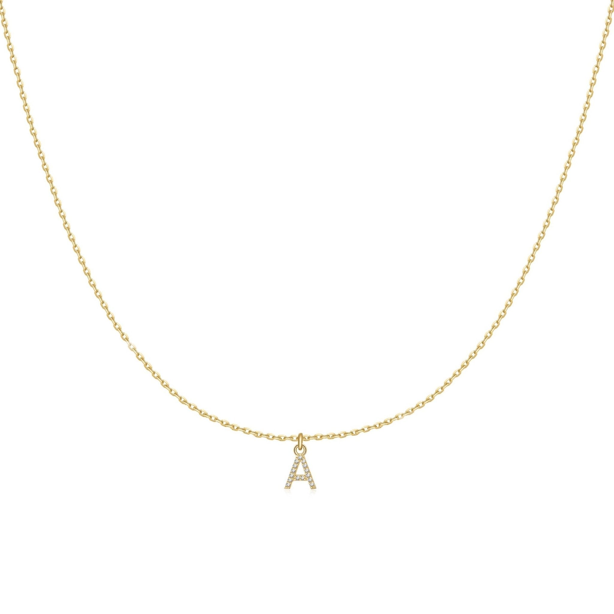 "Little Initial" Necklace - Milas Jewels Shop