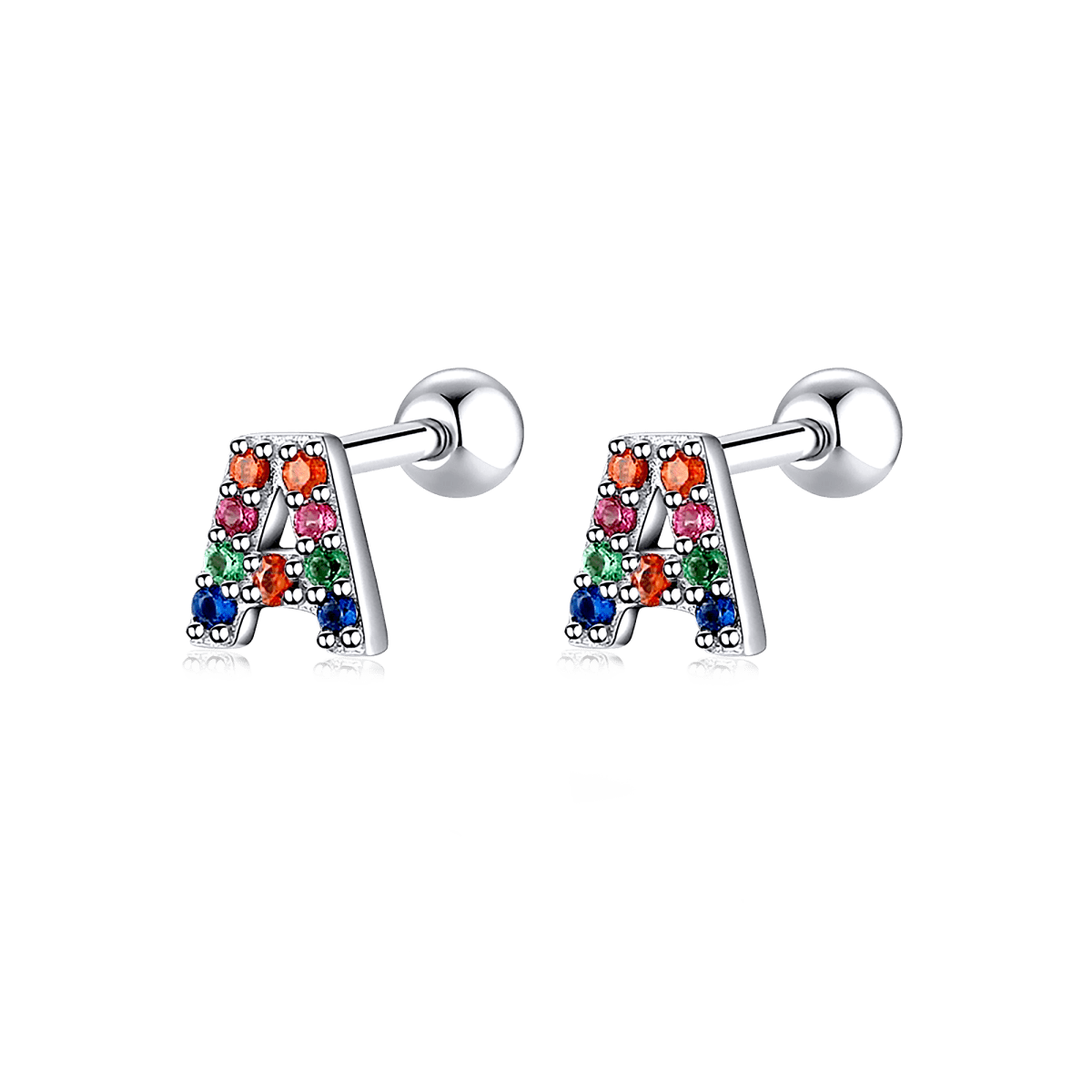 Color Letters Earrings - Milas Jewels Shop