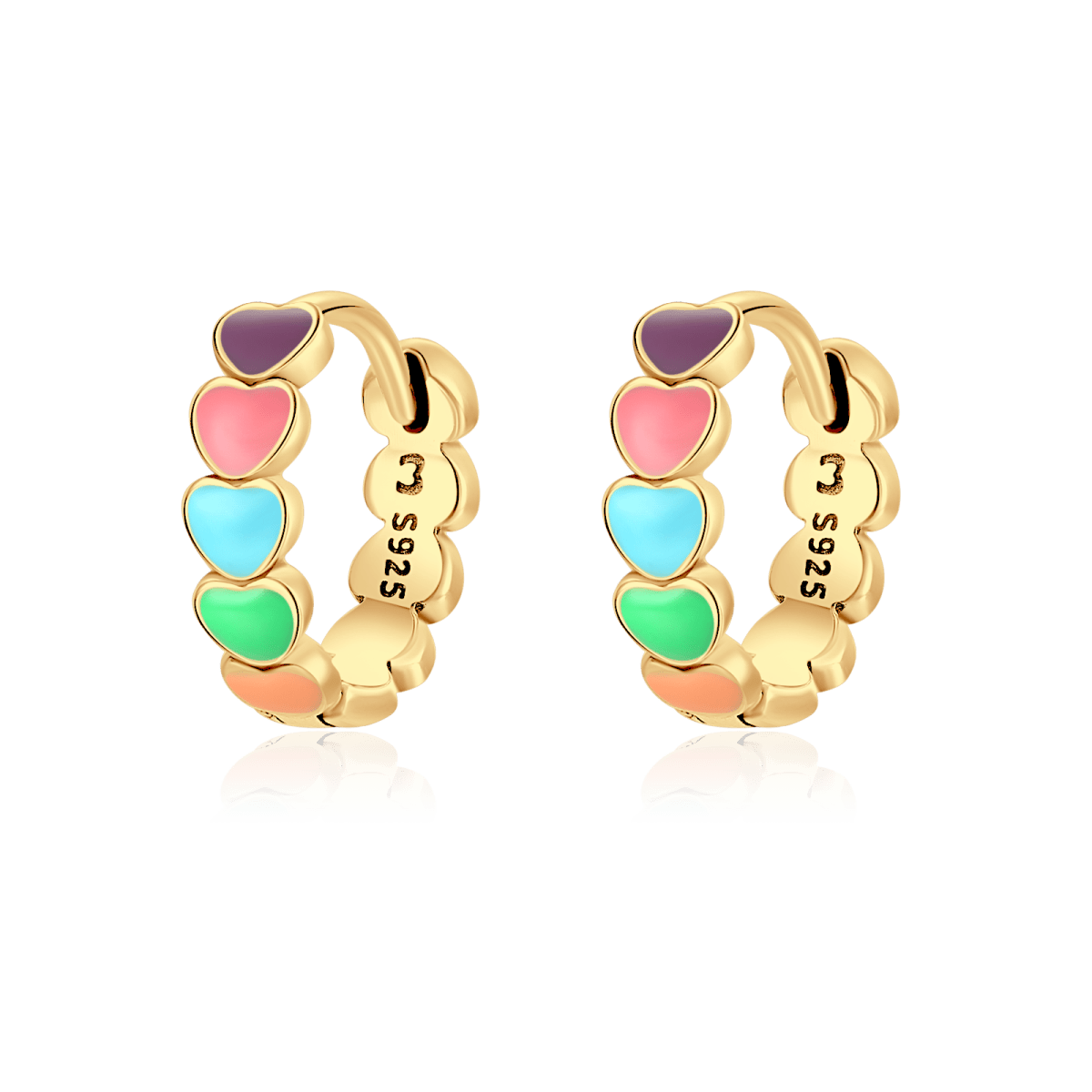 Colorful Love Earrings - Milas Jewels Shop