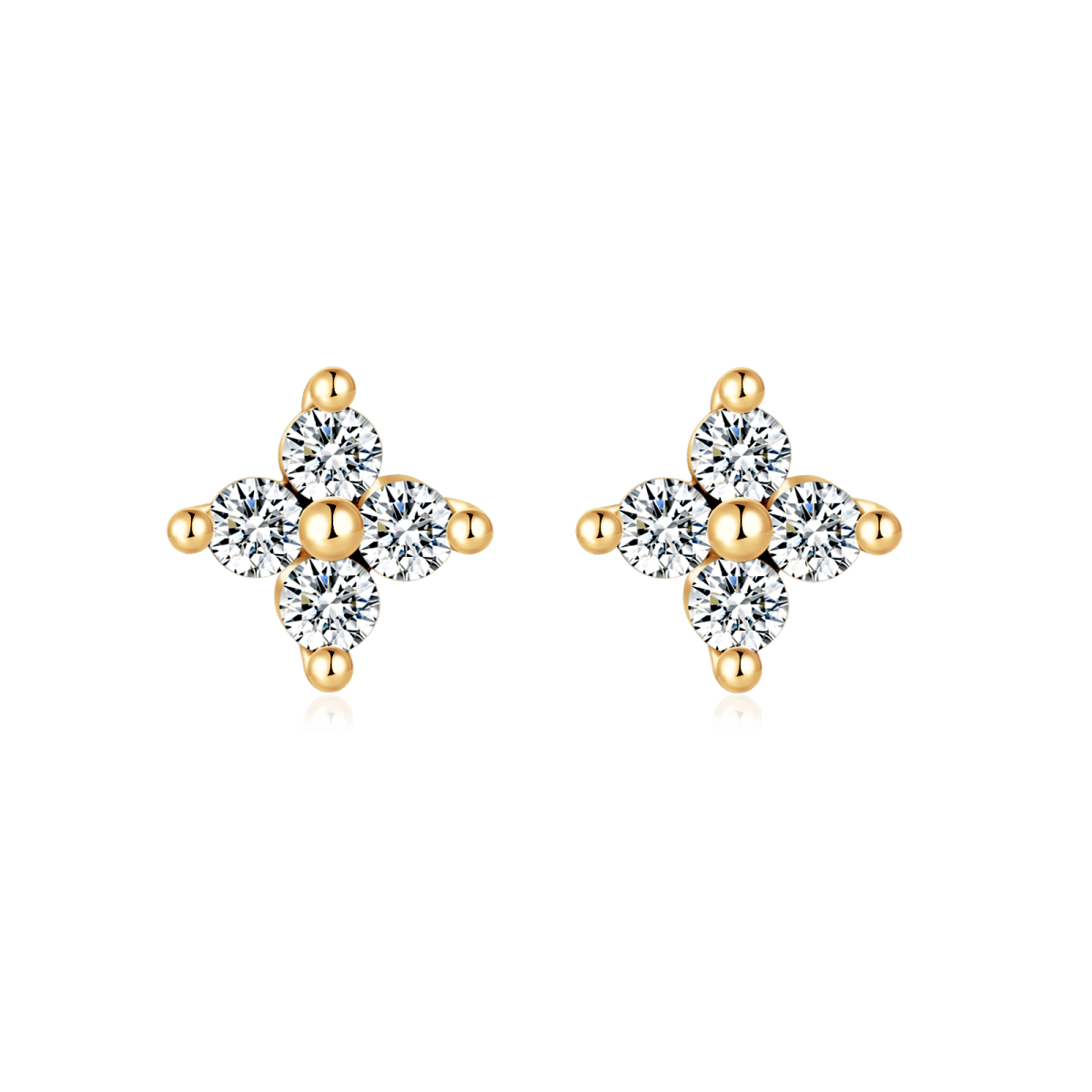 Crystal Flower Earrings - Milas Jewels Shop