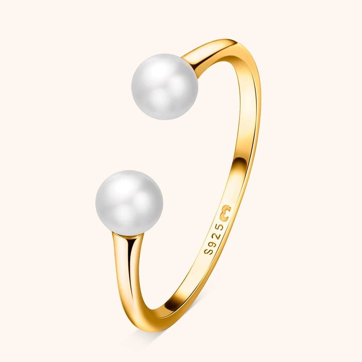 "Double Pearl" Ring - Milas Jewels Shop